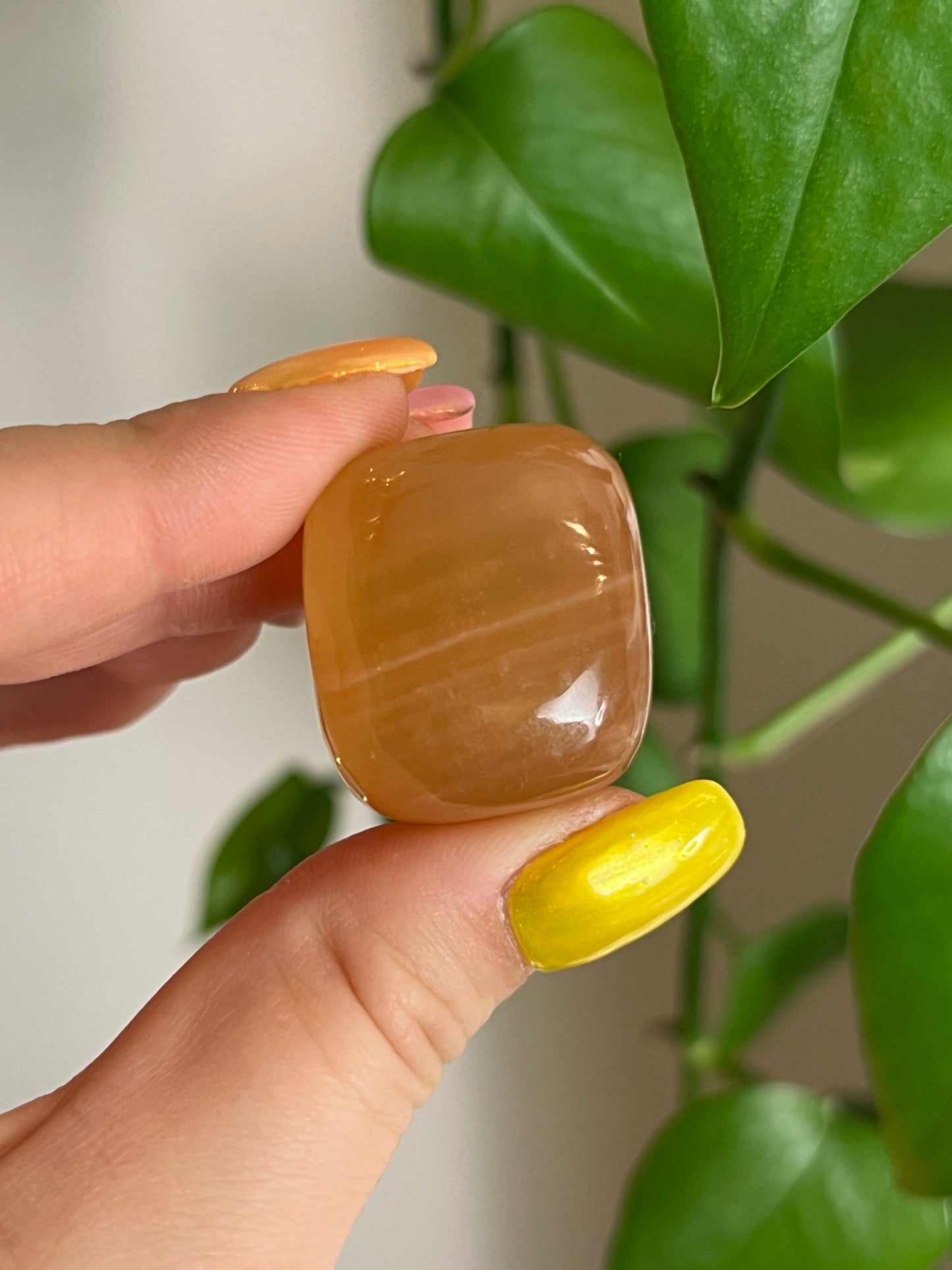 Honey Calcite Tumbled