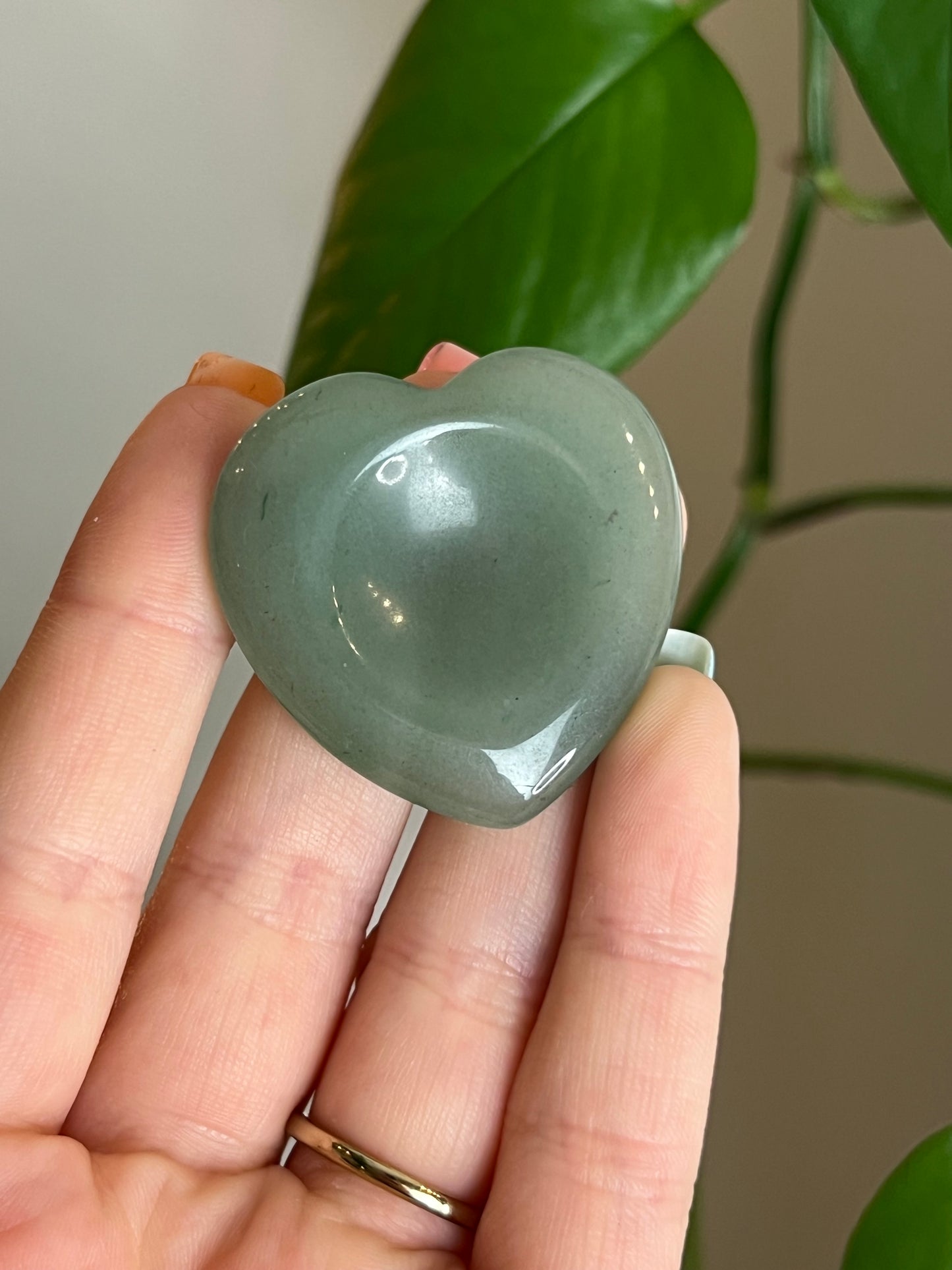 Green Aventurine Heart Worry Stone