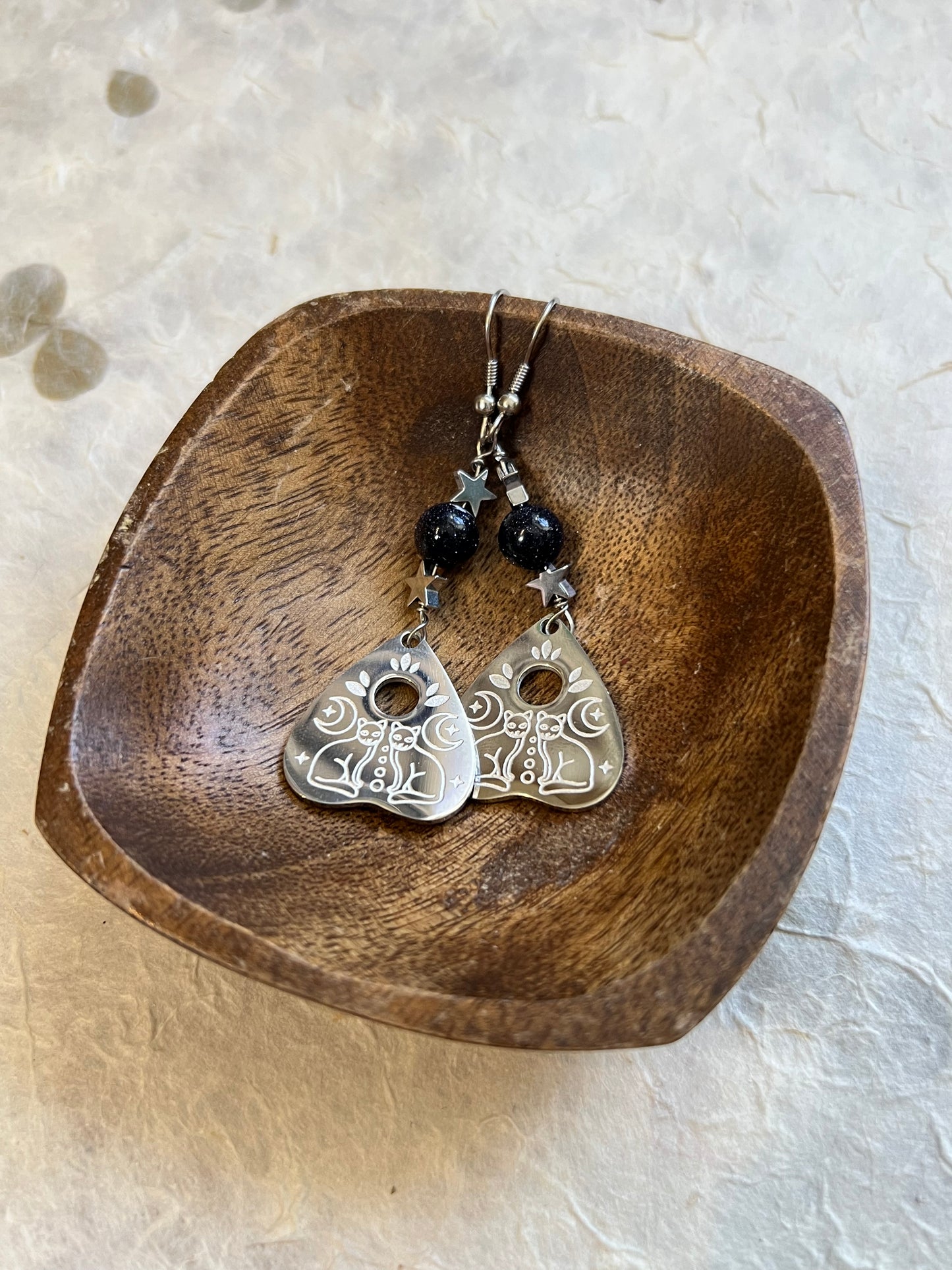 Cats of The Moon Earrings