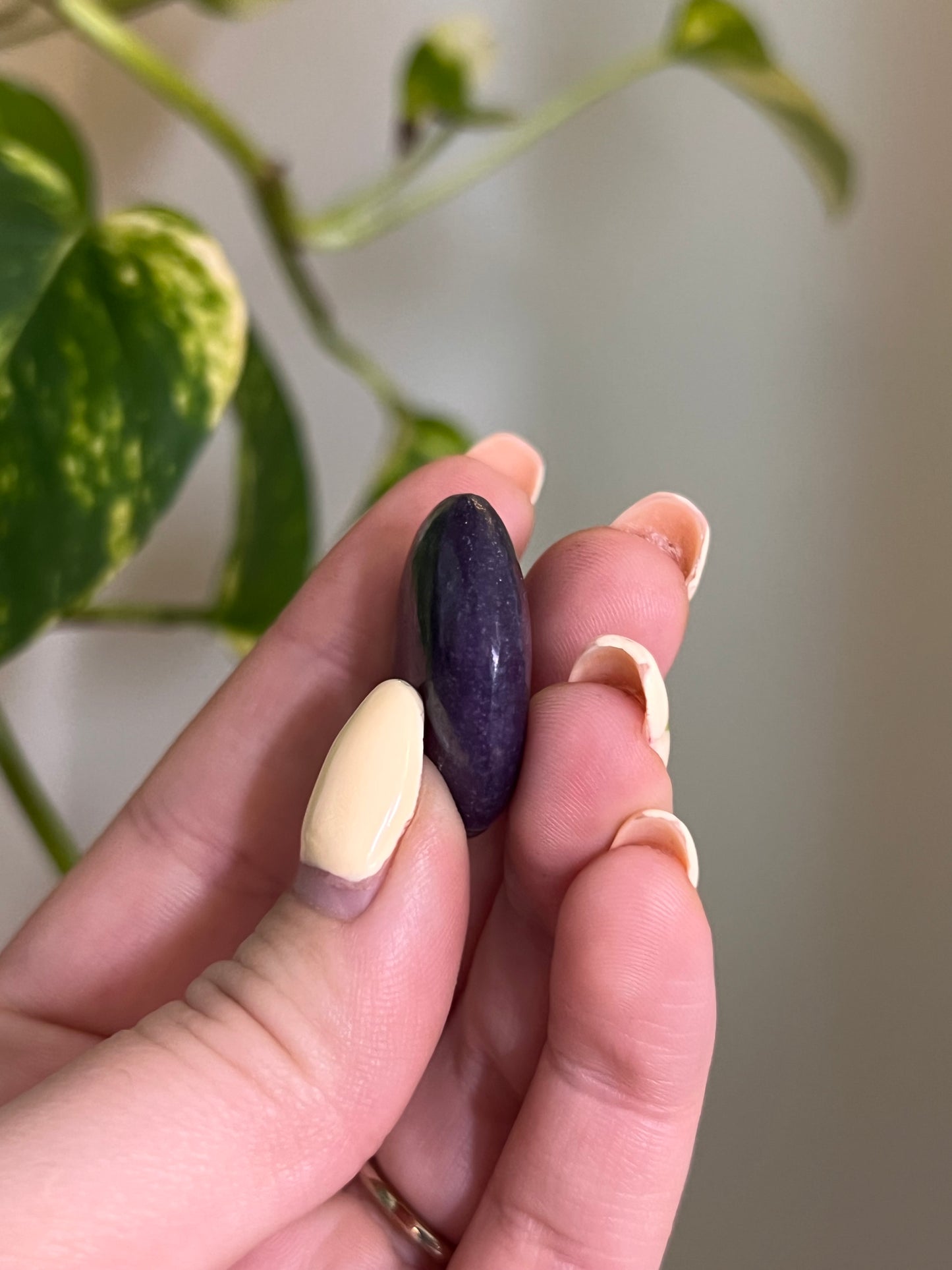 Lepidolite Button
