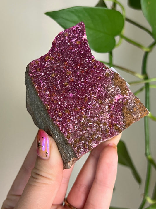 Bright Pink Cobalt Calcite Specimen - U