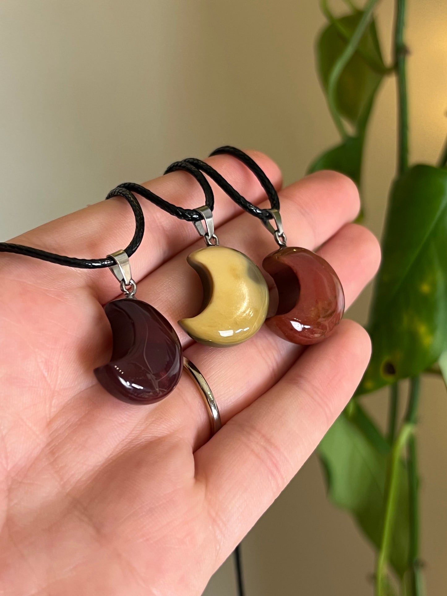 Mookaite Jasper Moon Necklace