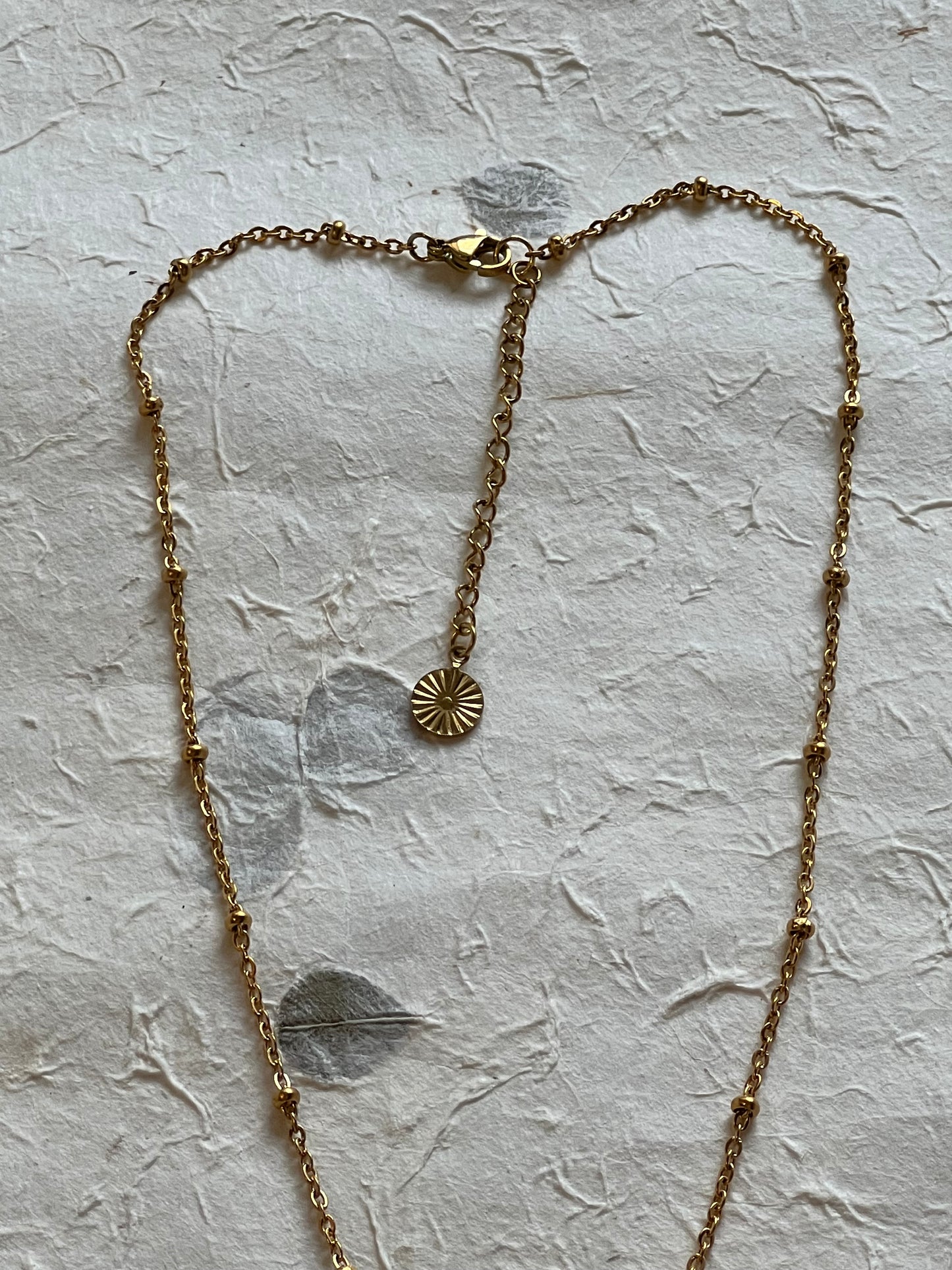 Virgo - Zodiac Sign Gemstone Gold Necklace