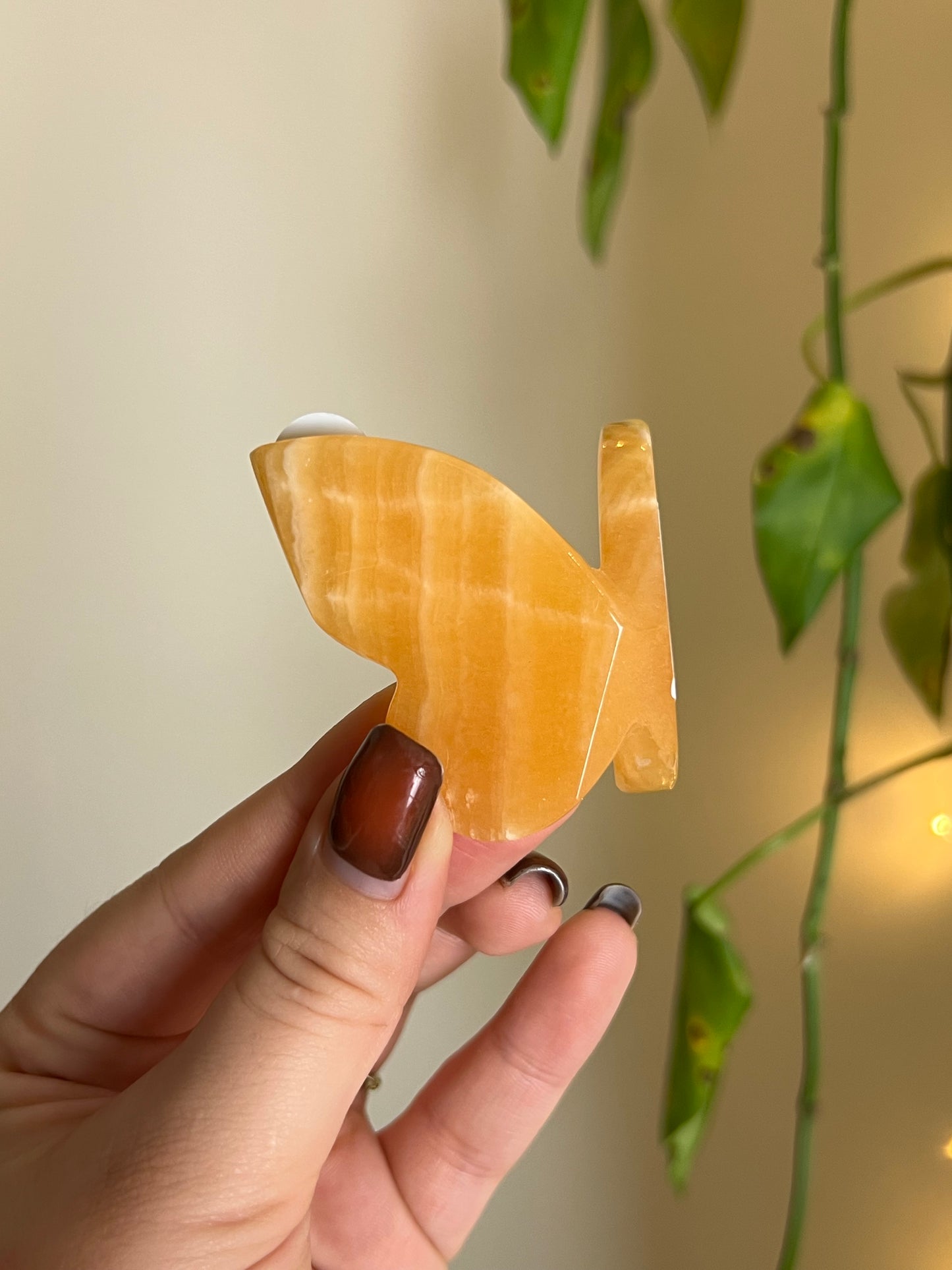 Orange Calcite 3D Butterfly - P