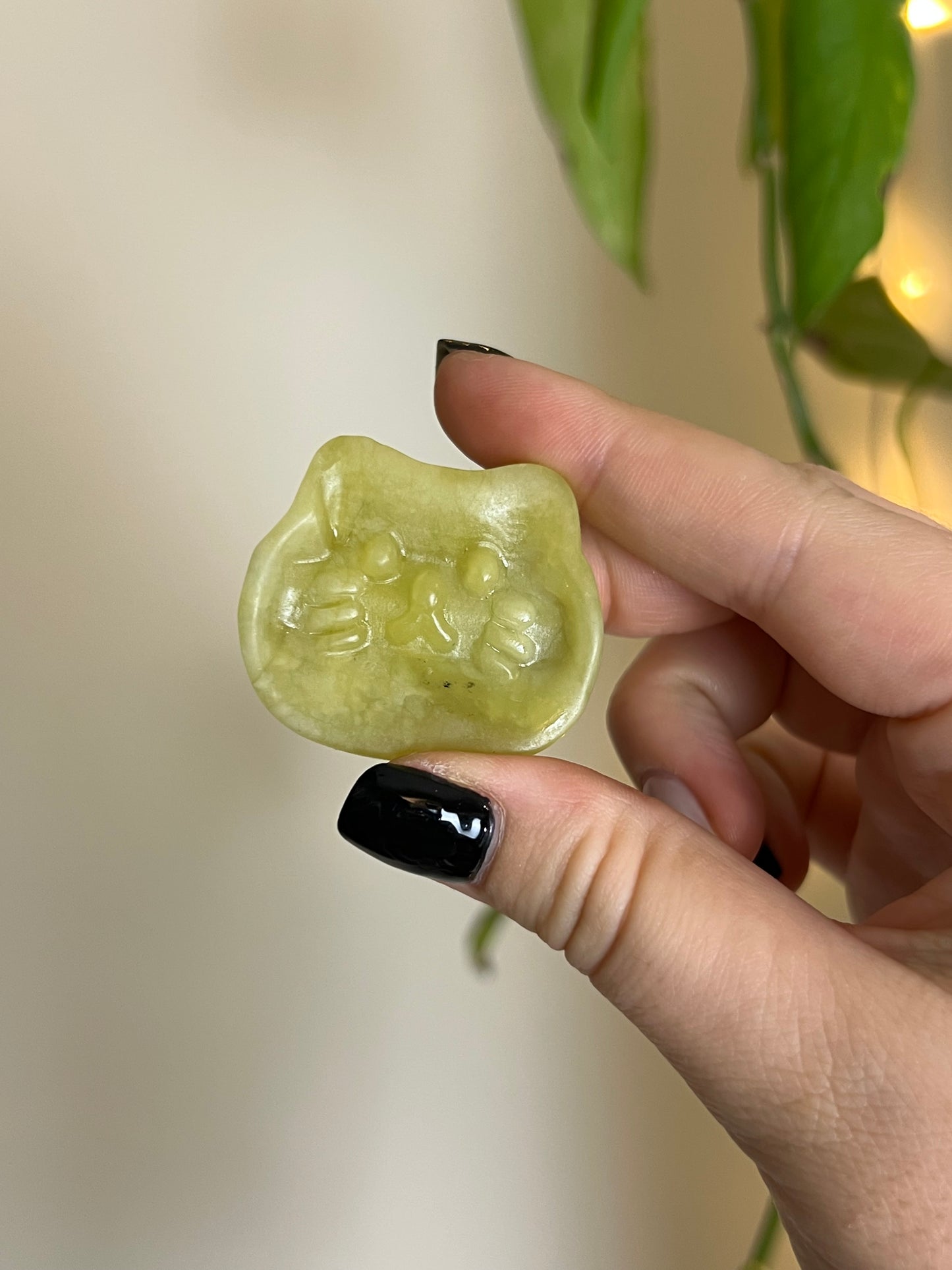 Lime Jade Cat Head Dish