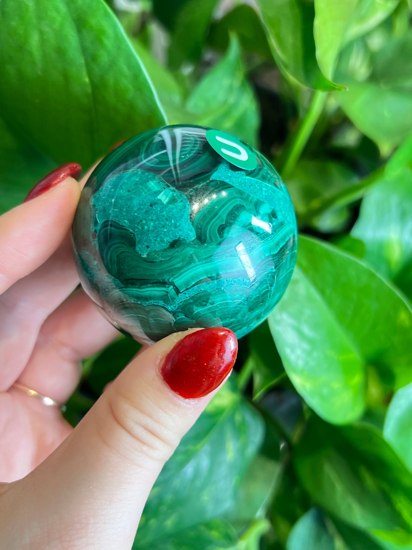 Malachite x Chrysocolla Sphere - U