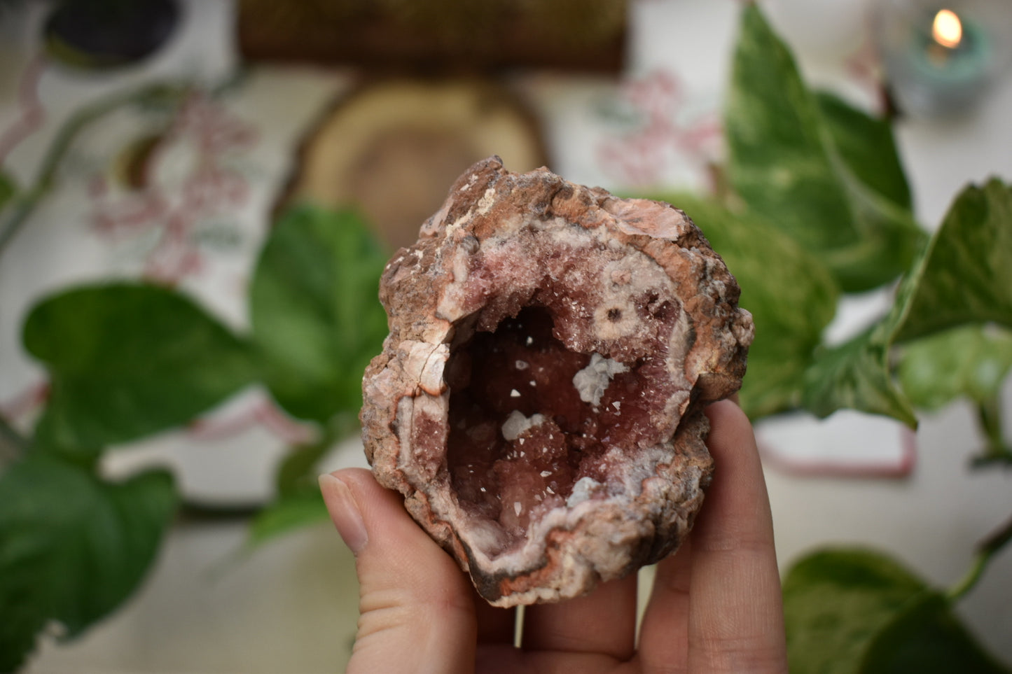 Pink Amethyst Cluster Large