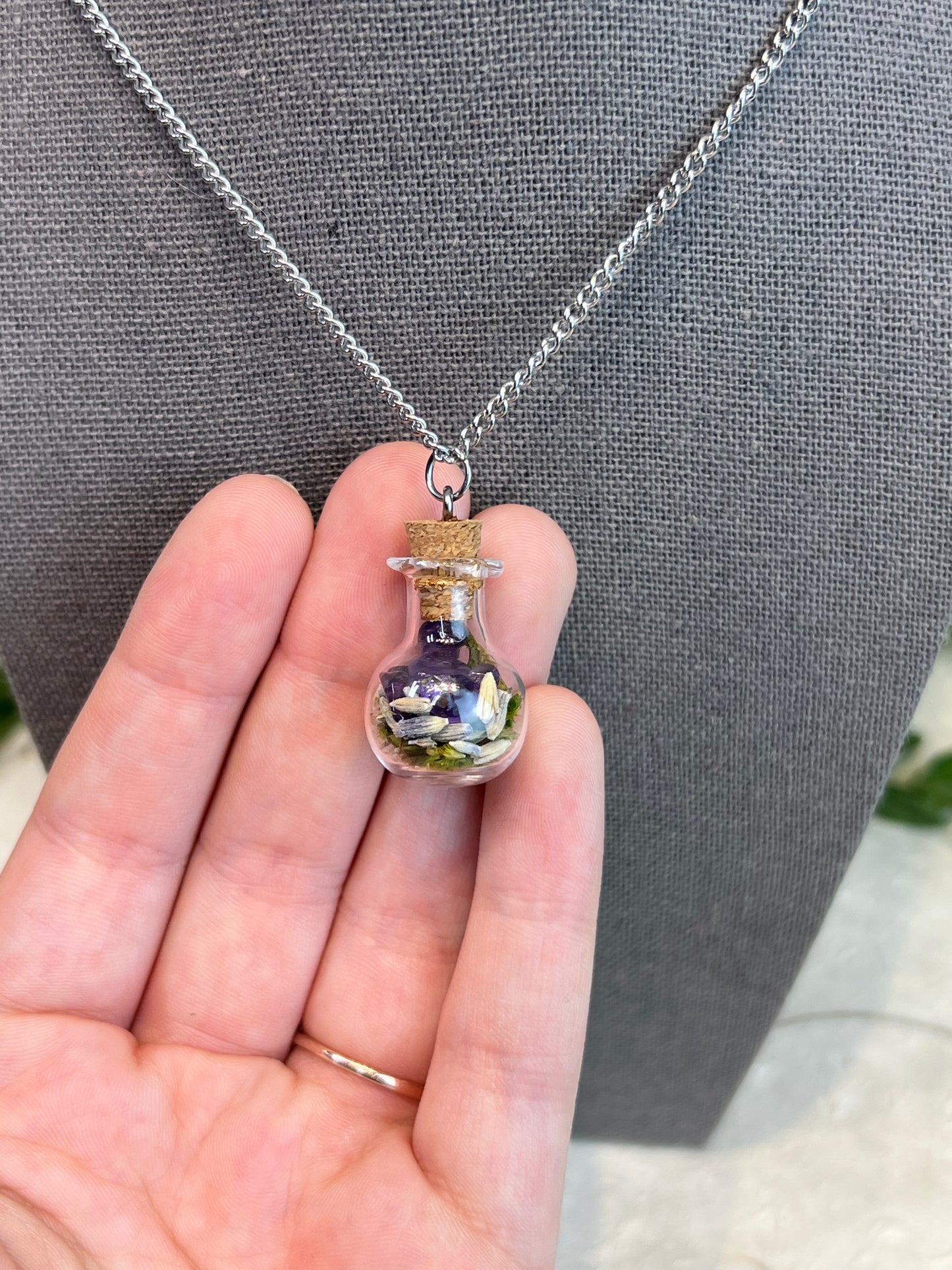 Spell Jar Healing Intention Necklaces