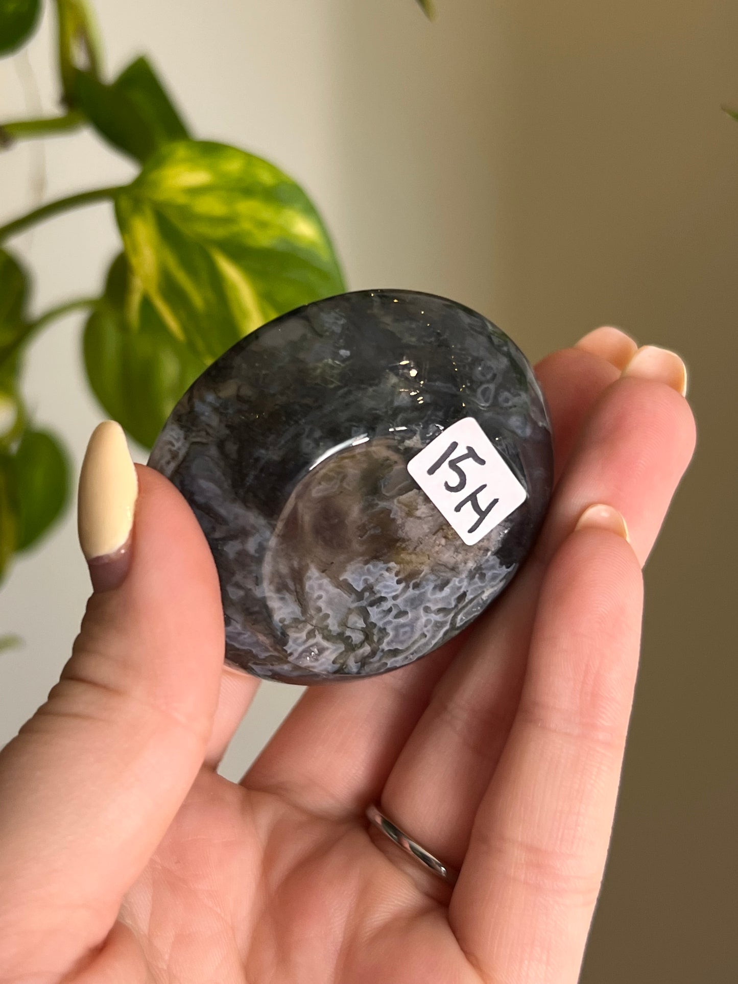 Moss Agate Dish - H