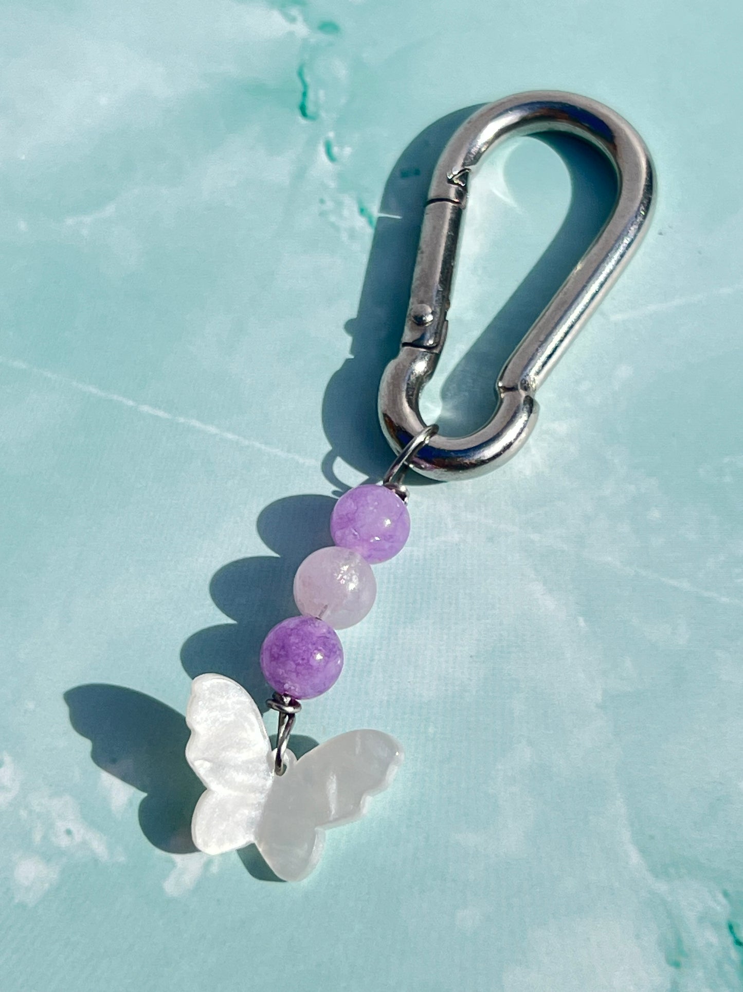 Pastel Babe Butterfly Carabiner 🦋