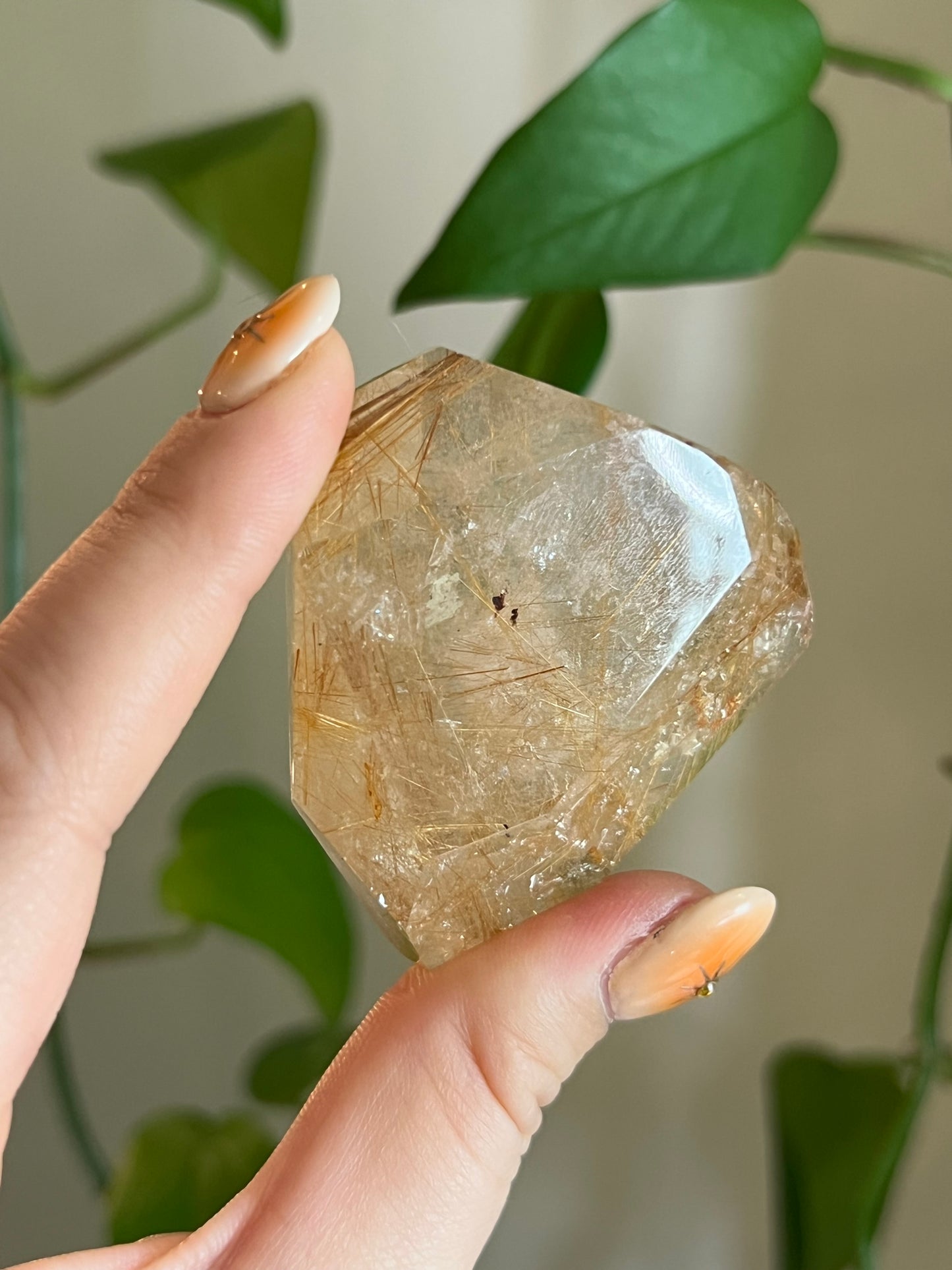Golden Rutile Quartz Gusher - Z