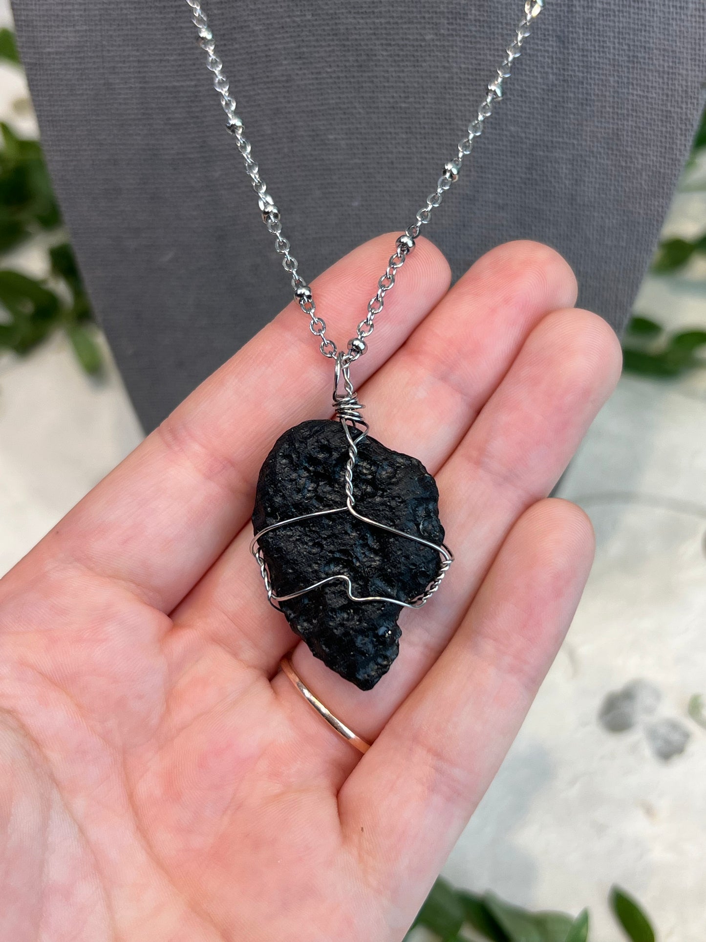 Collier Tektite (Météorite)