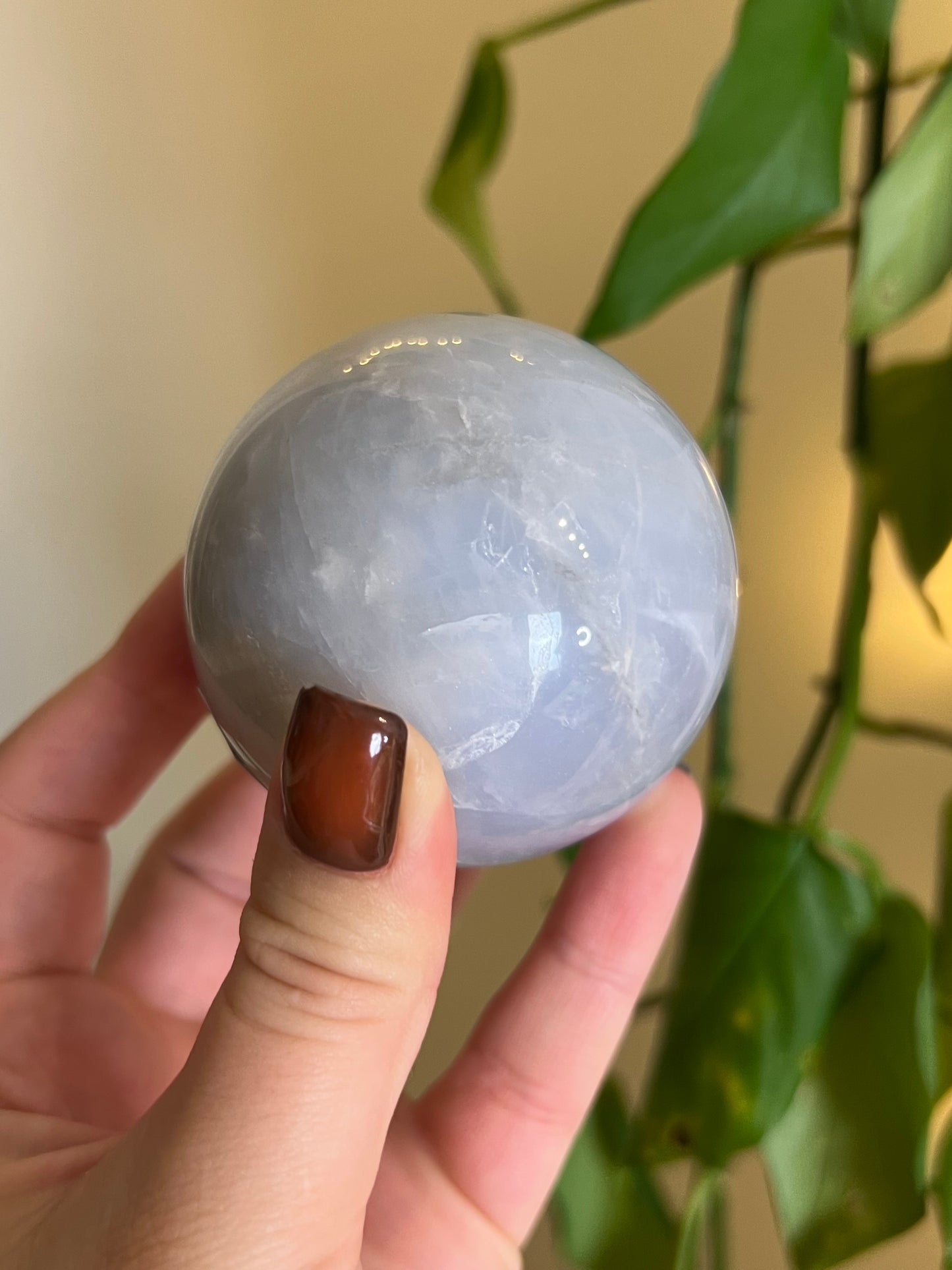 Blue Rose Quartz Large Sphere