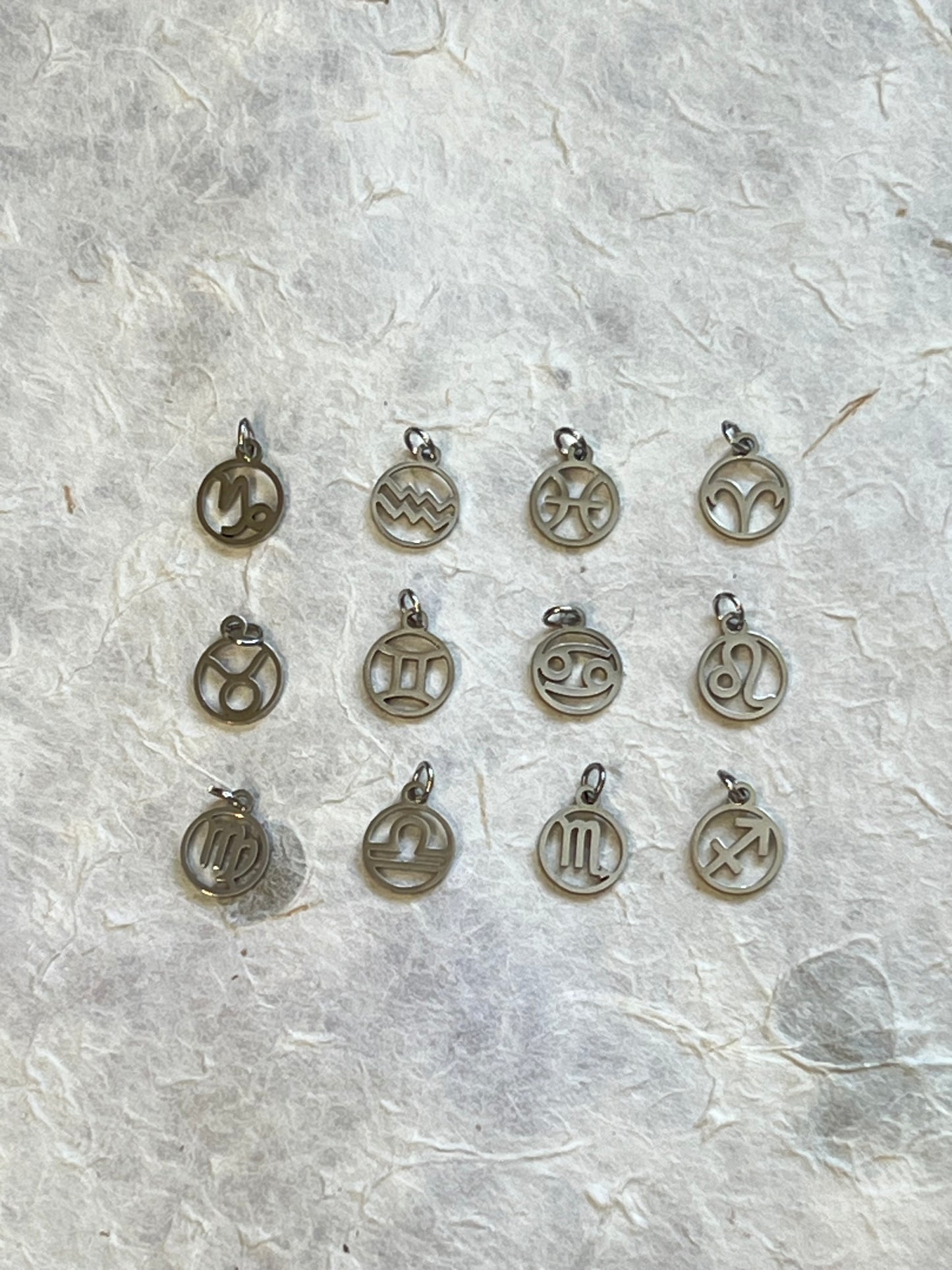 Navy Sandstone Zodiac Sun/Moon/Rising - Customizable Charm Bracelet