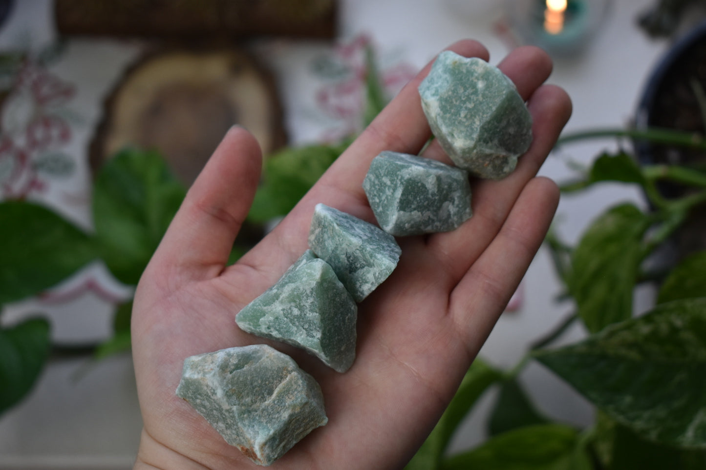Green Aventurine Raw (Small/Medium Sized)