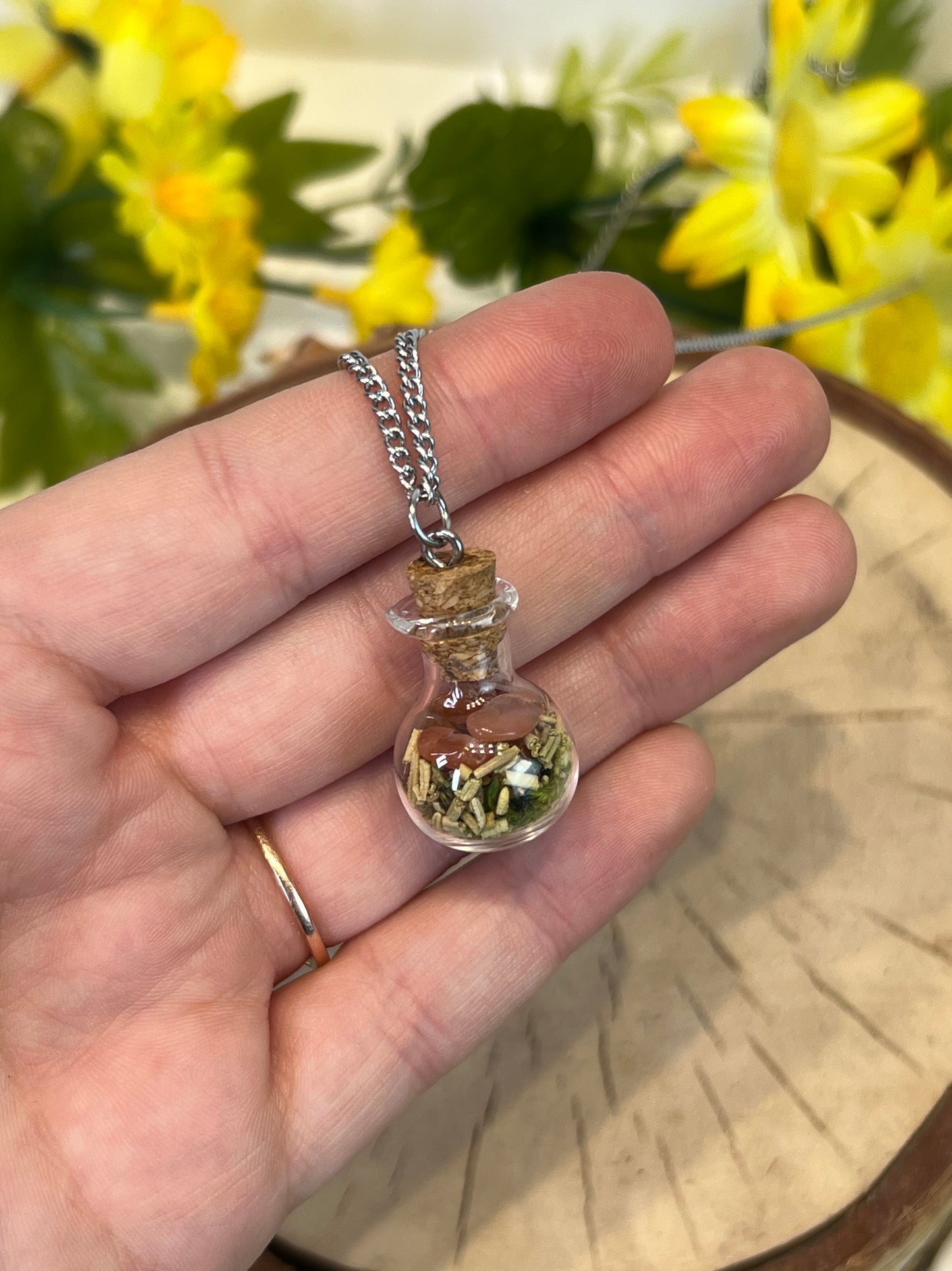 Spell Jar Healing Intention Necklaces