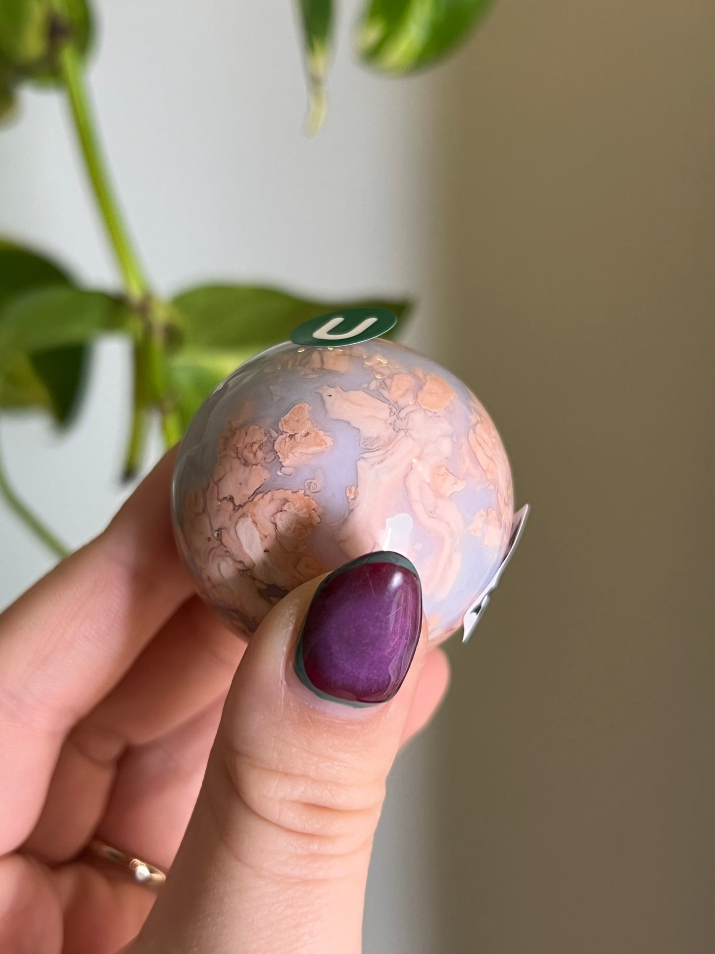 Cotton Candy Agate Sphere - U