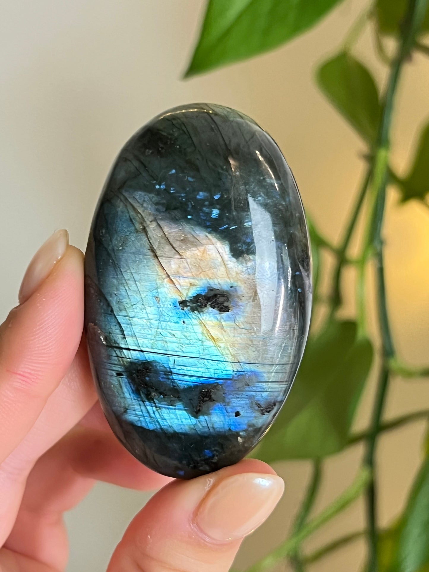 Flashy Labradorite Palm Stone - Intuitively Chosen