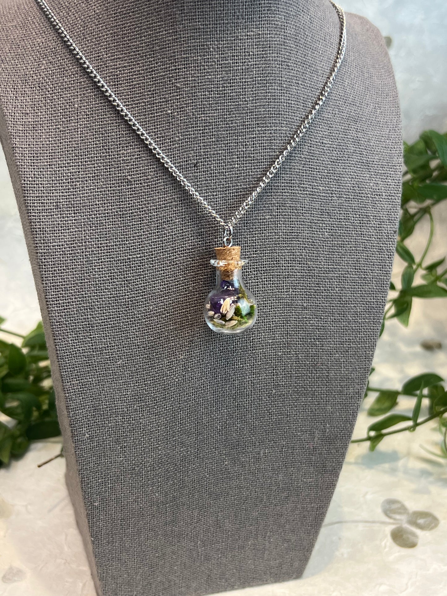 Spell Jar Healing Intention Necklaces