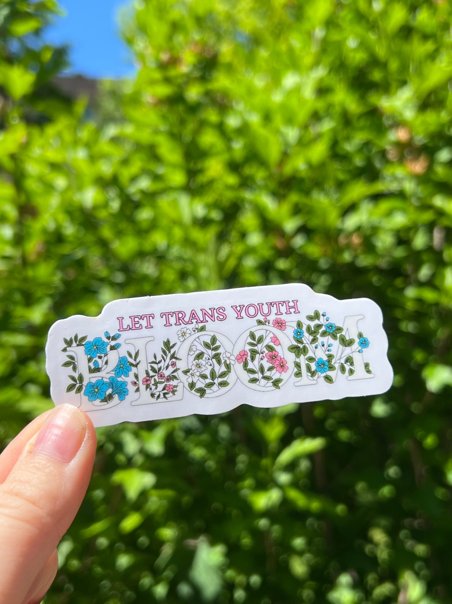 Laissez les jeunes trans s’épanouir Sticker