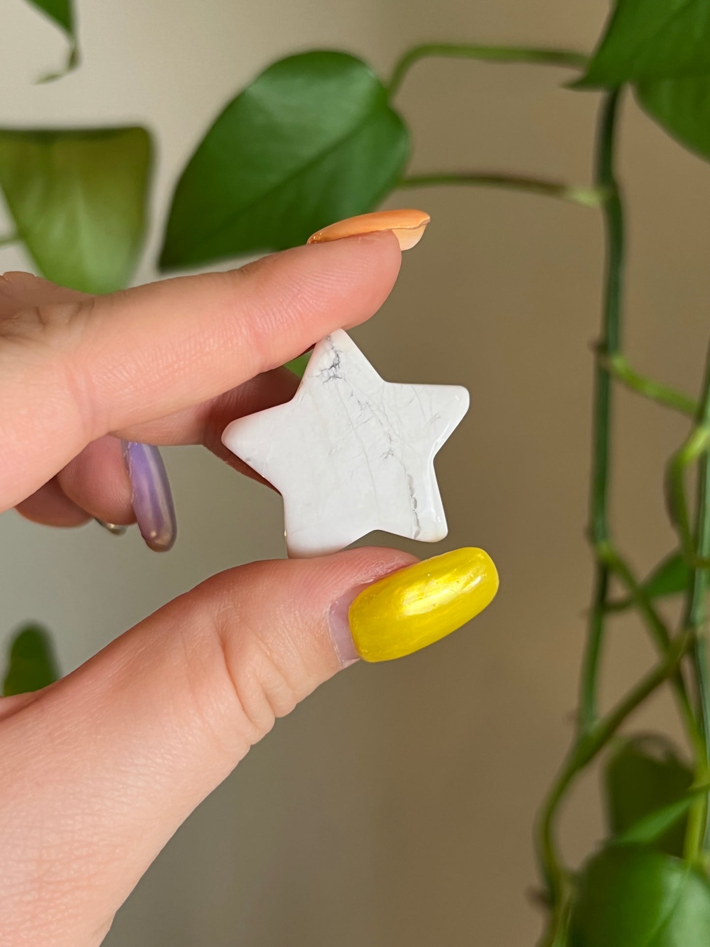 White Howlite Small Star
