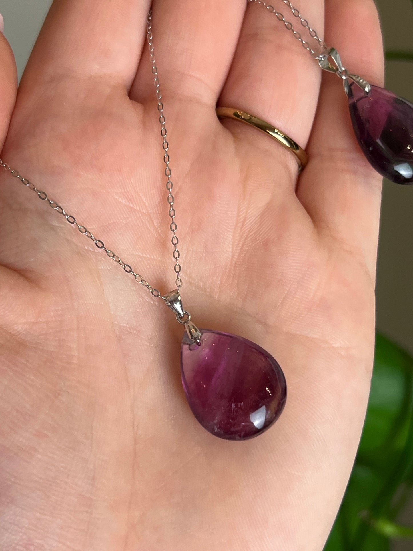 Fluorite Sterling Silver Necklace