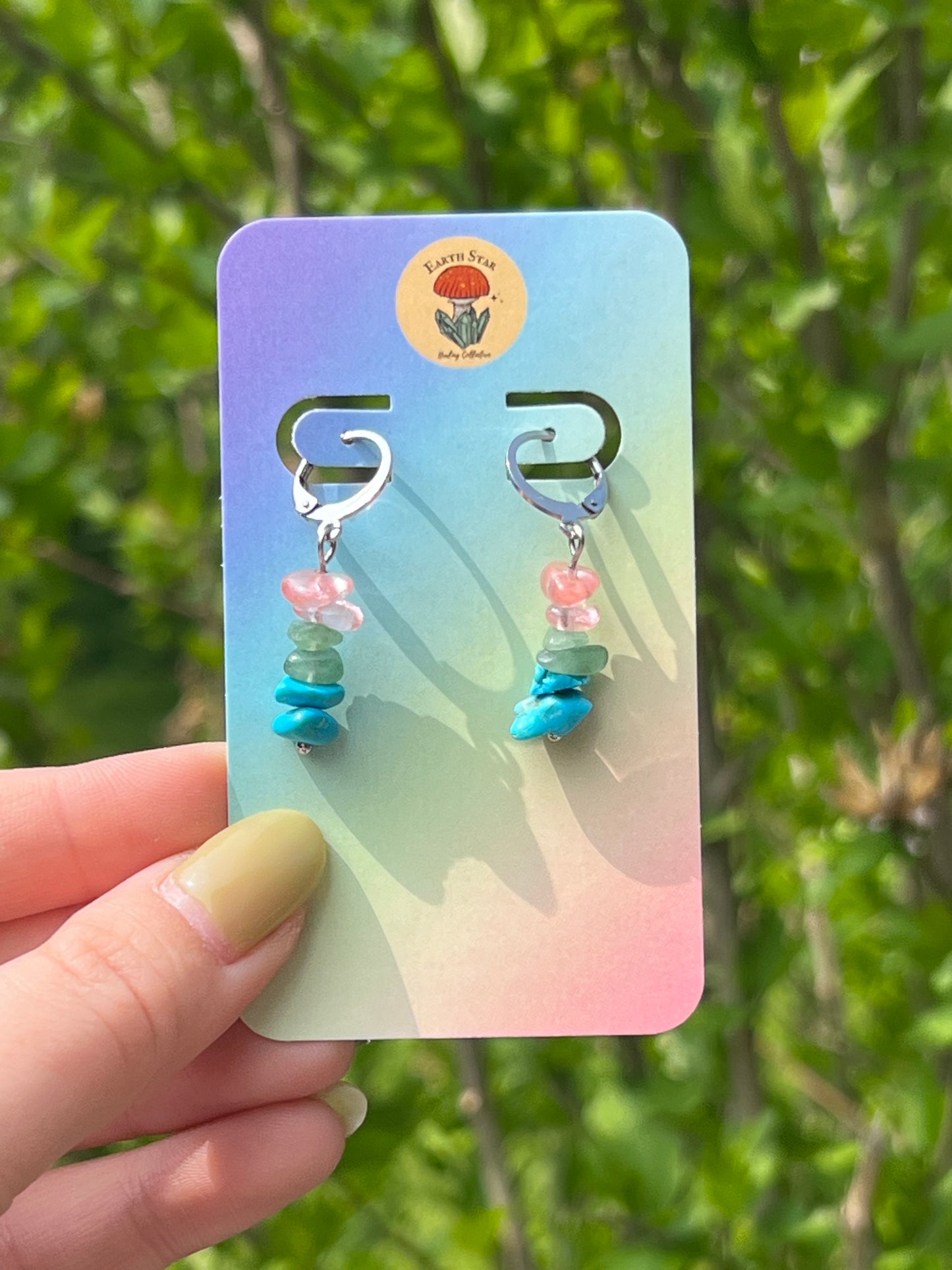 Polysexual Pride Flag Earrings
