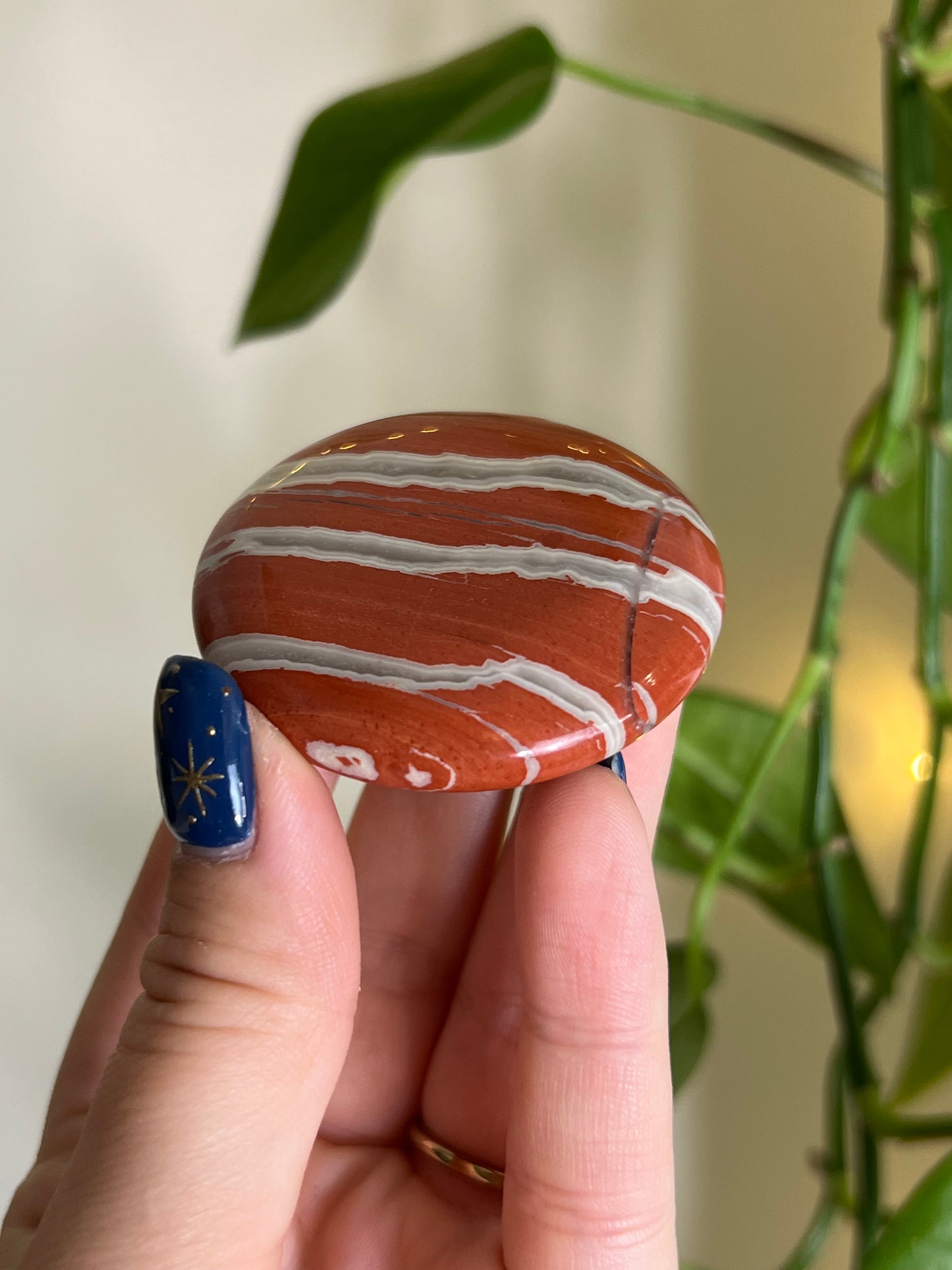 Red Brecciated Jasper Flat Stone