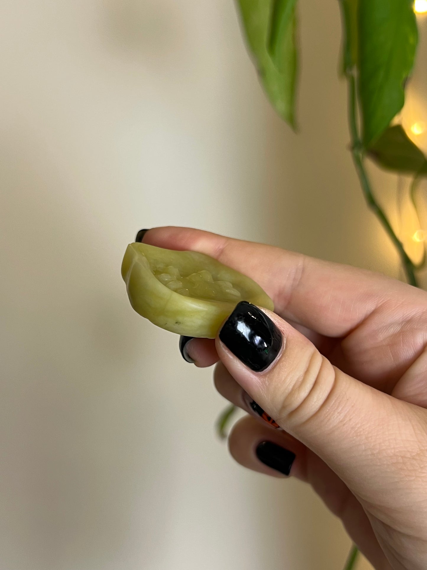 Lime Jade Cat Head Dish