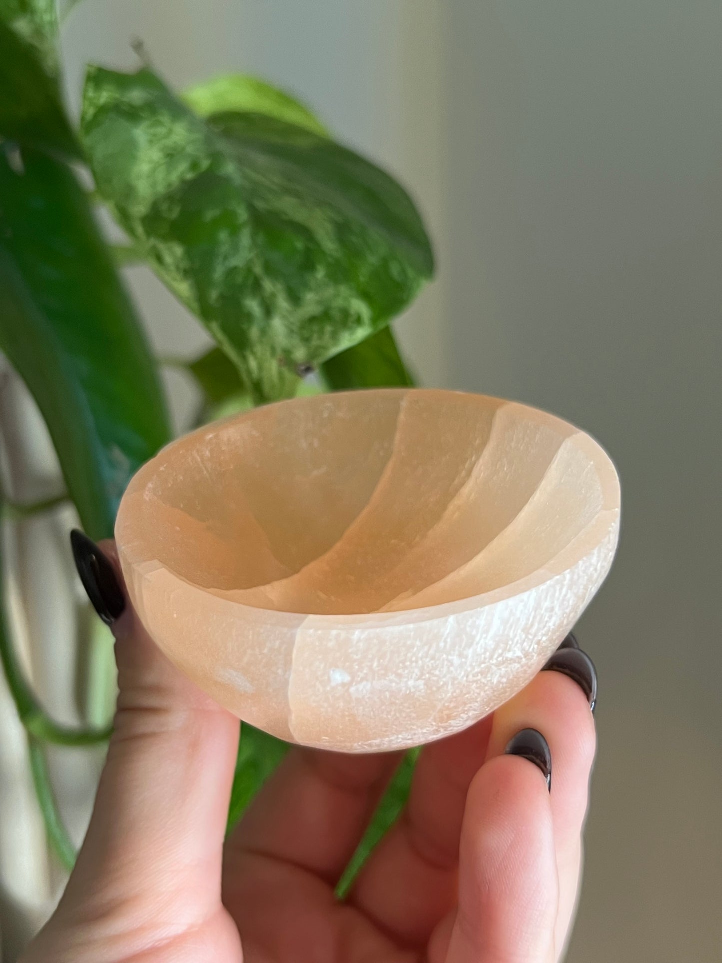 Peach Satin Spar Mini Bowl