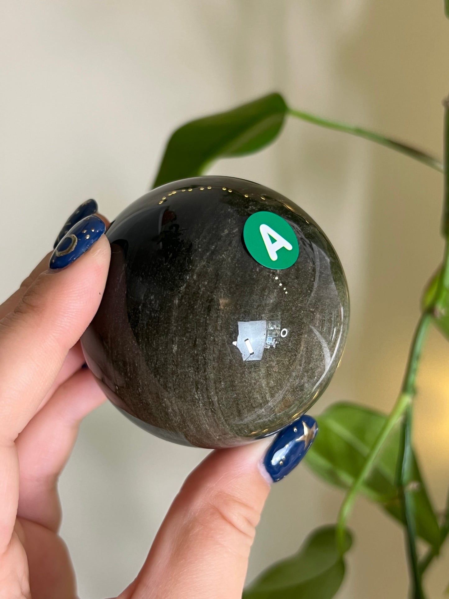 Gold Sheen Obsidian Sphere - A