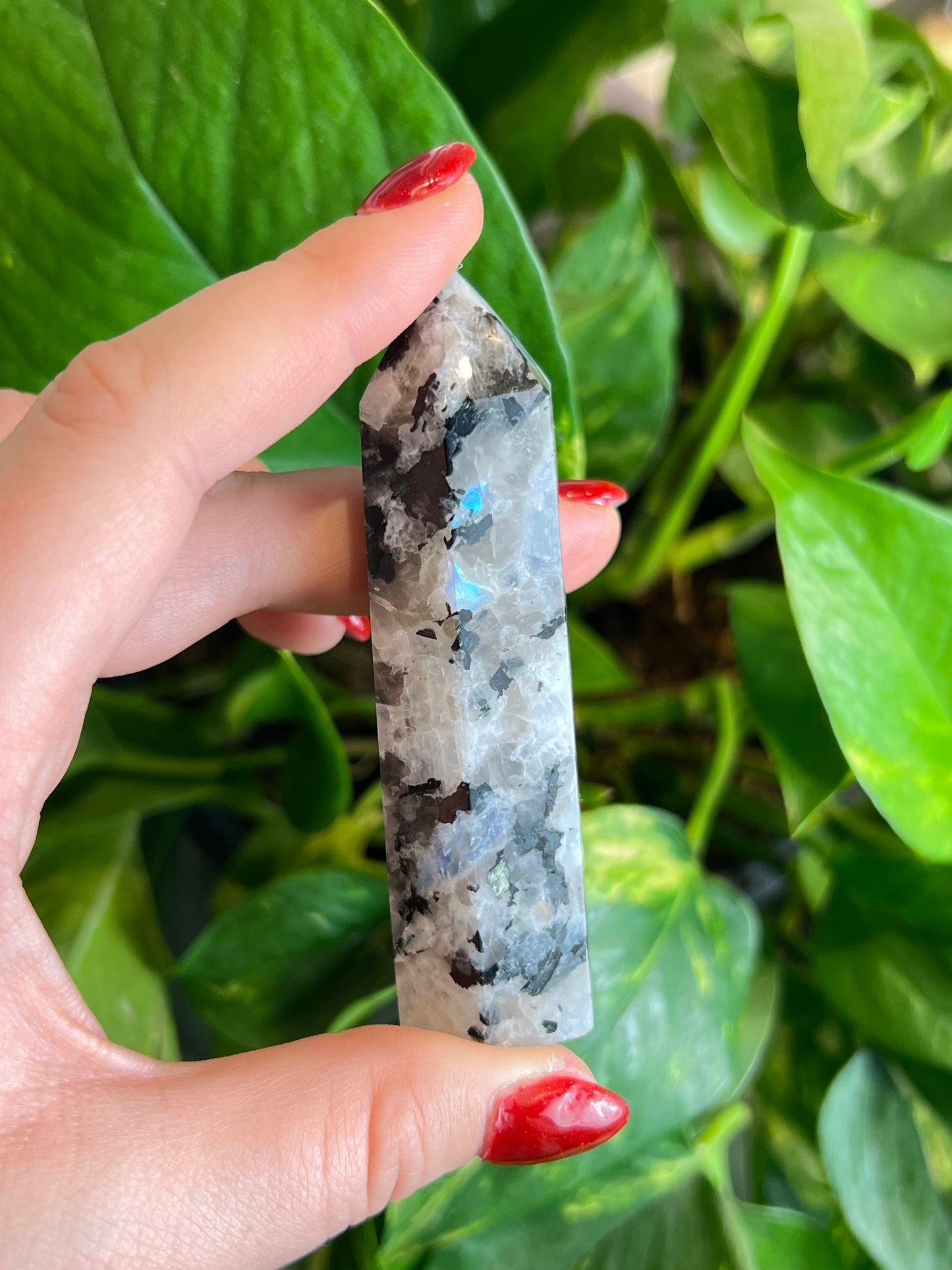 Flashy Rainbow Moonstone Tower