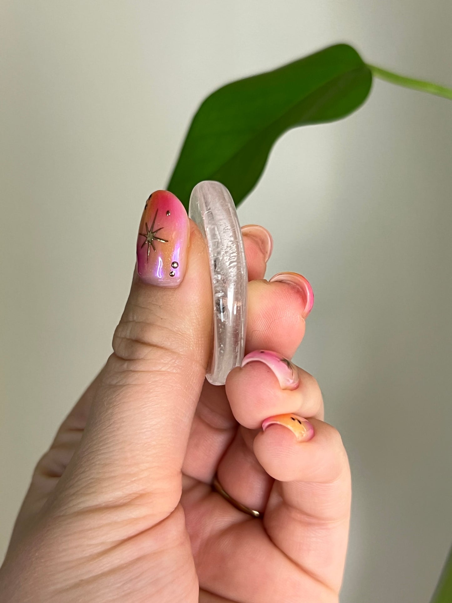 Clear Quartz Worry Stone