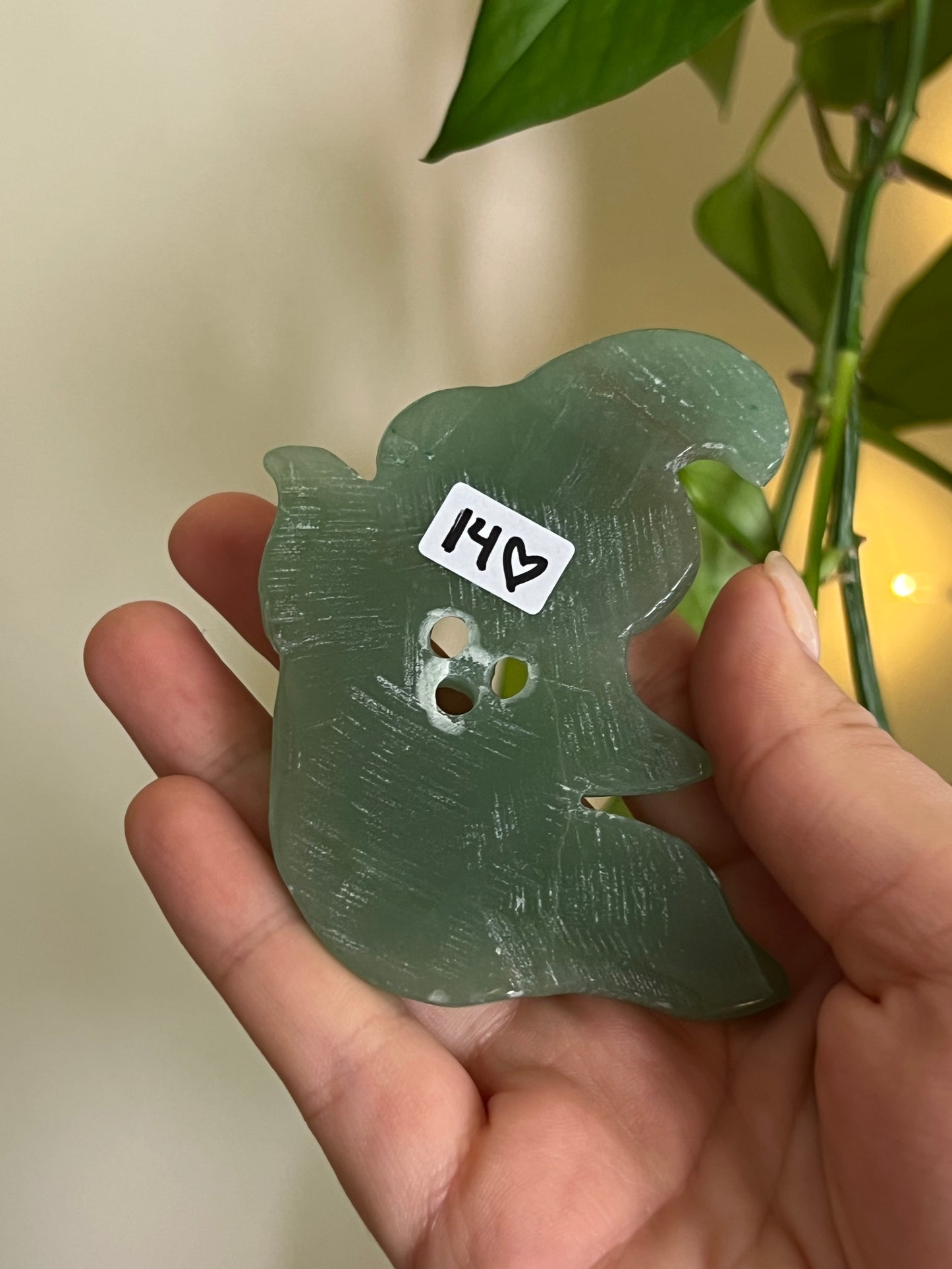 *Imperfect* Green Aventurine Ghost Witch