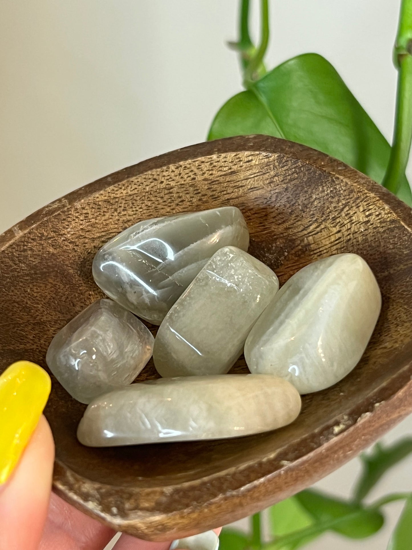 Green Moonstone Tumbled