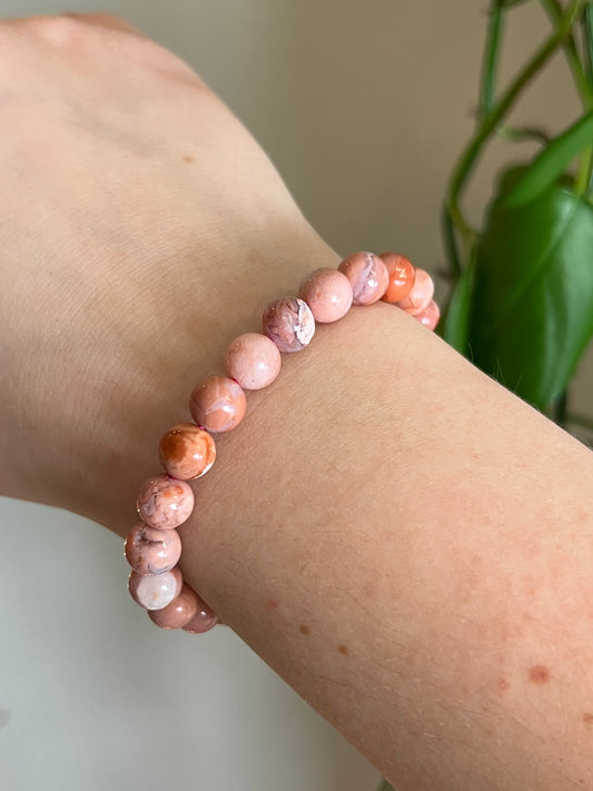 Cotton Candy Agate Bracelet