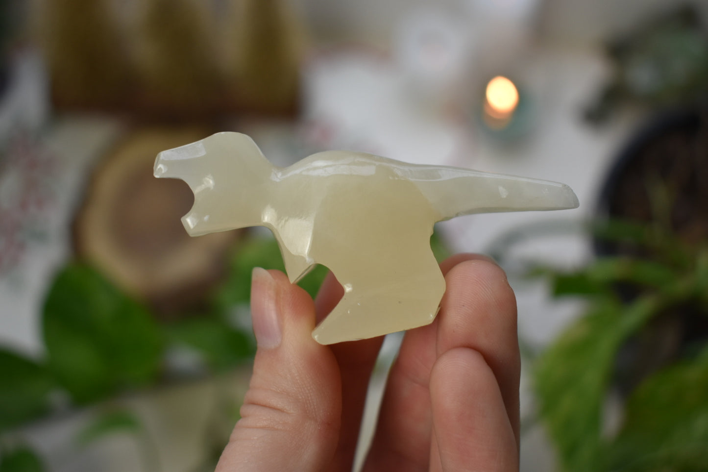 Amber Aragonite T-Rex