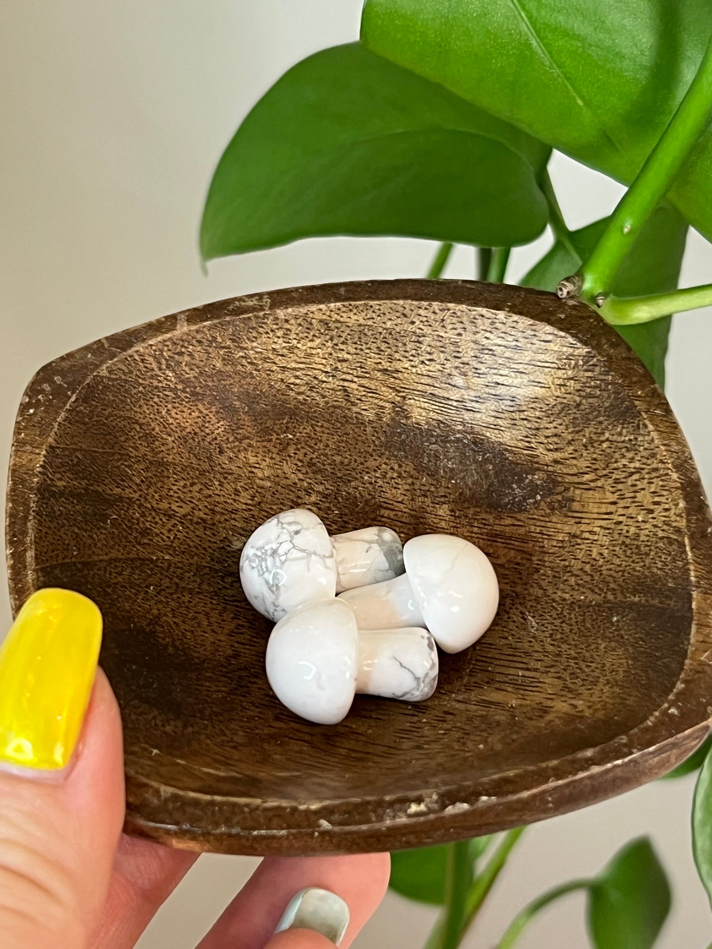White Howlite Mini Mushroom