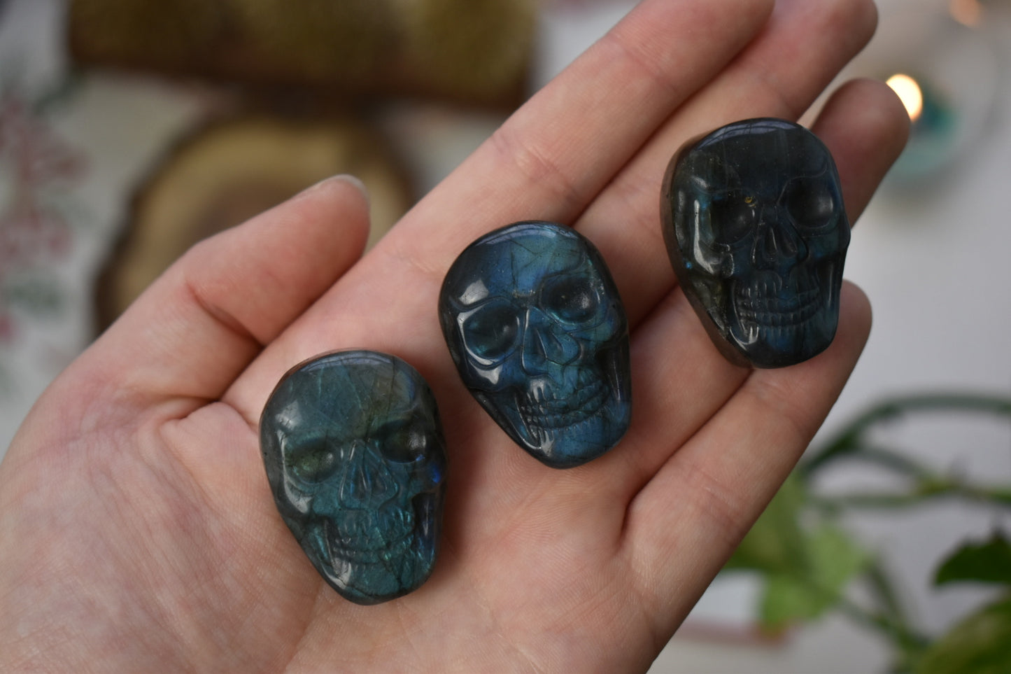 Labradorite Skull