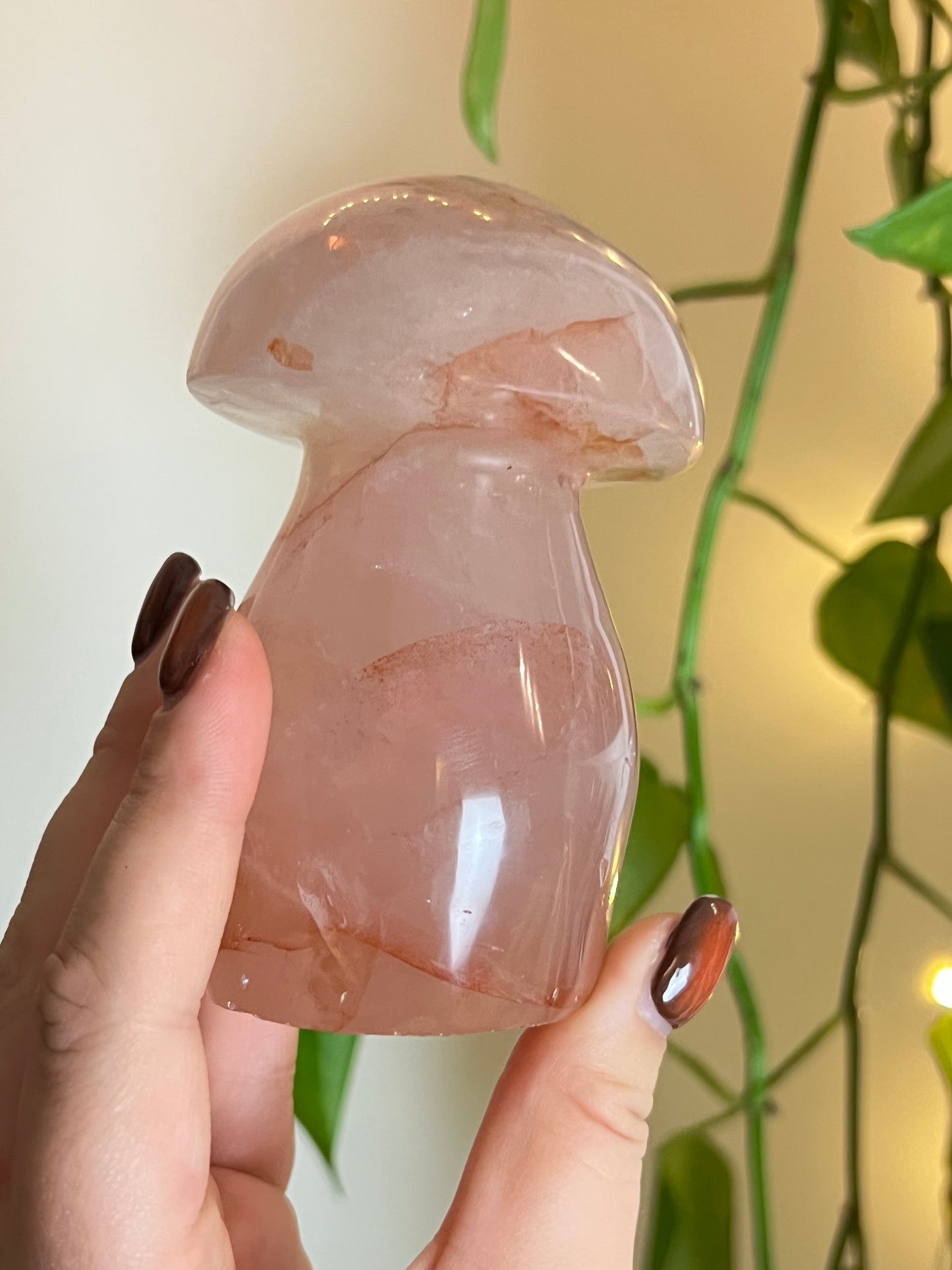 Fire Quartz Large Mushroom