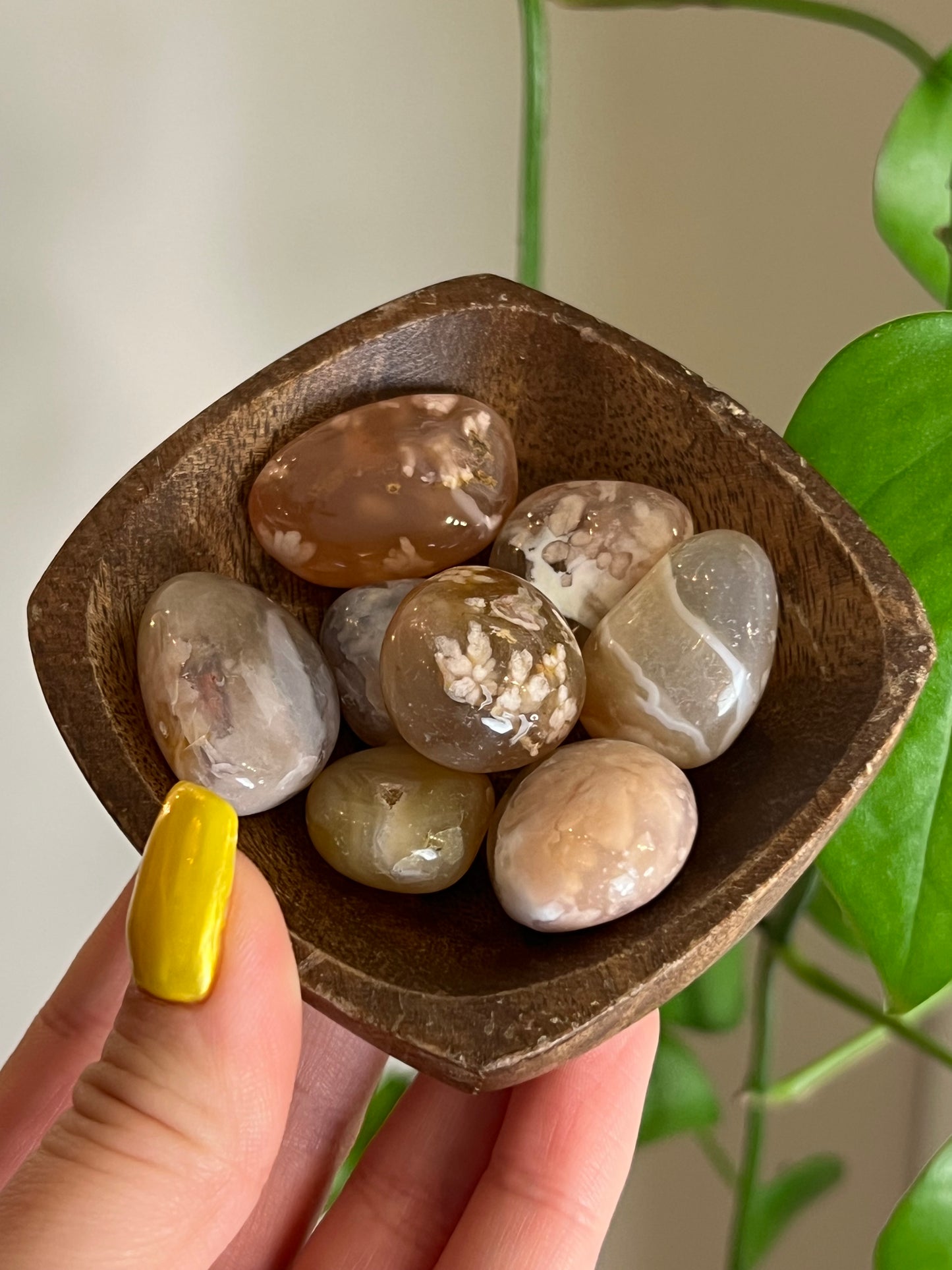 Flower Agate Tumbled