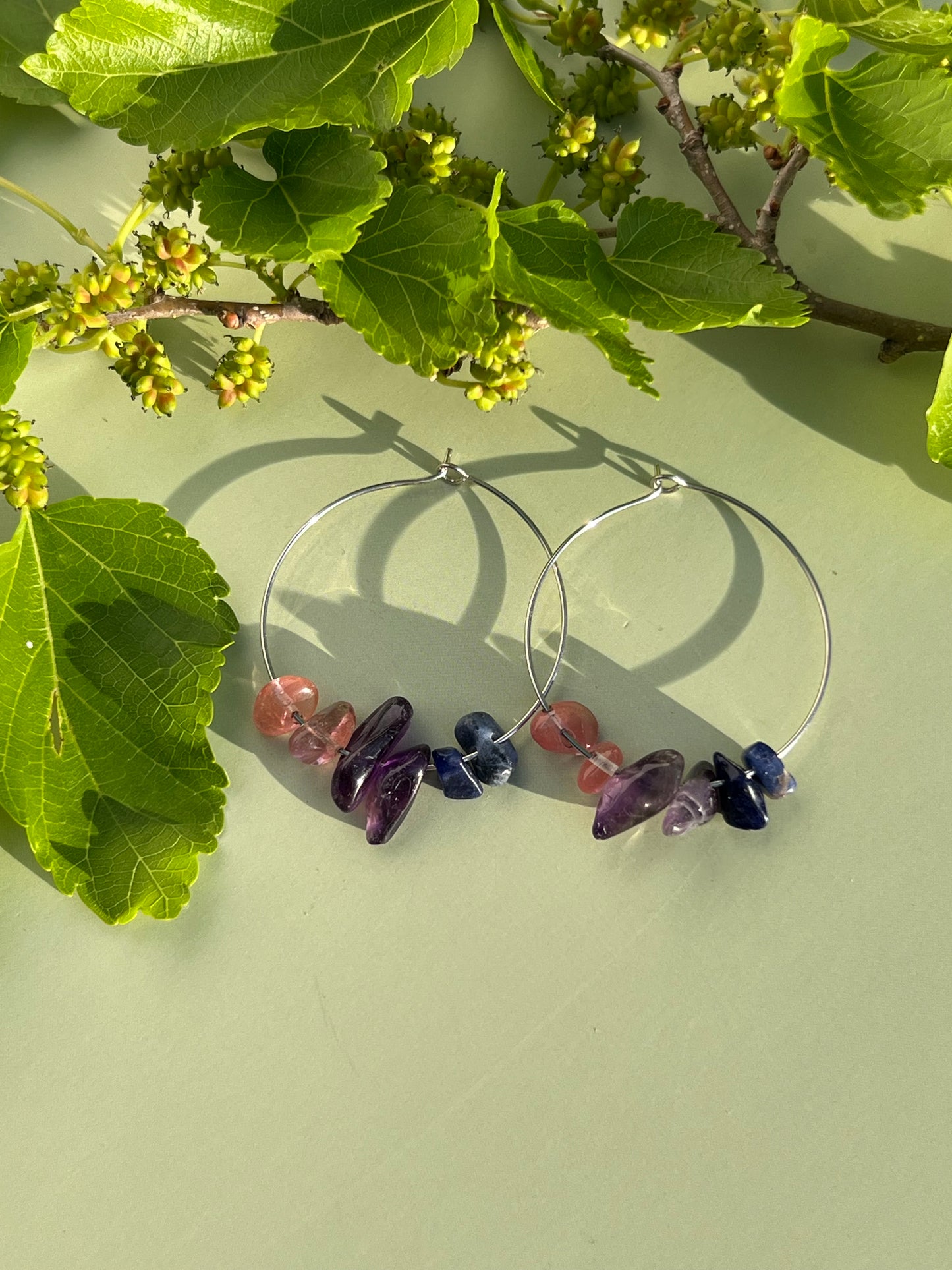 Bisexual Pride Flag Hoop Earrings