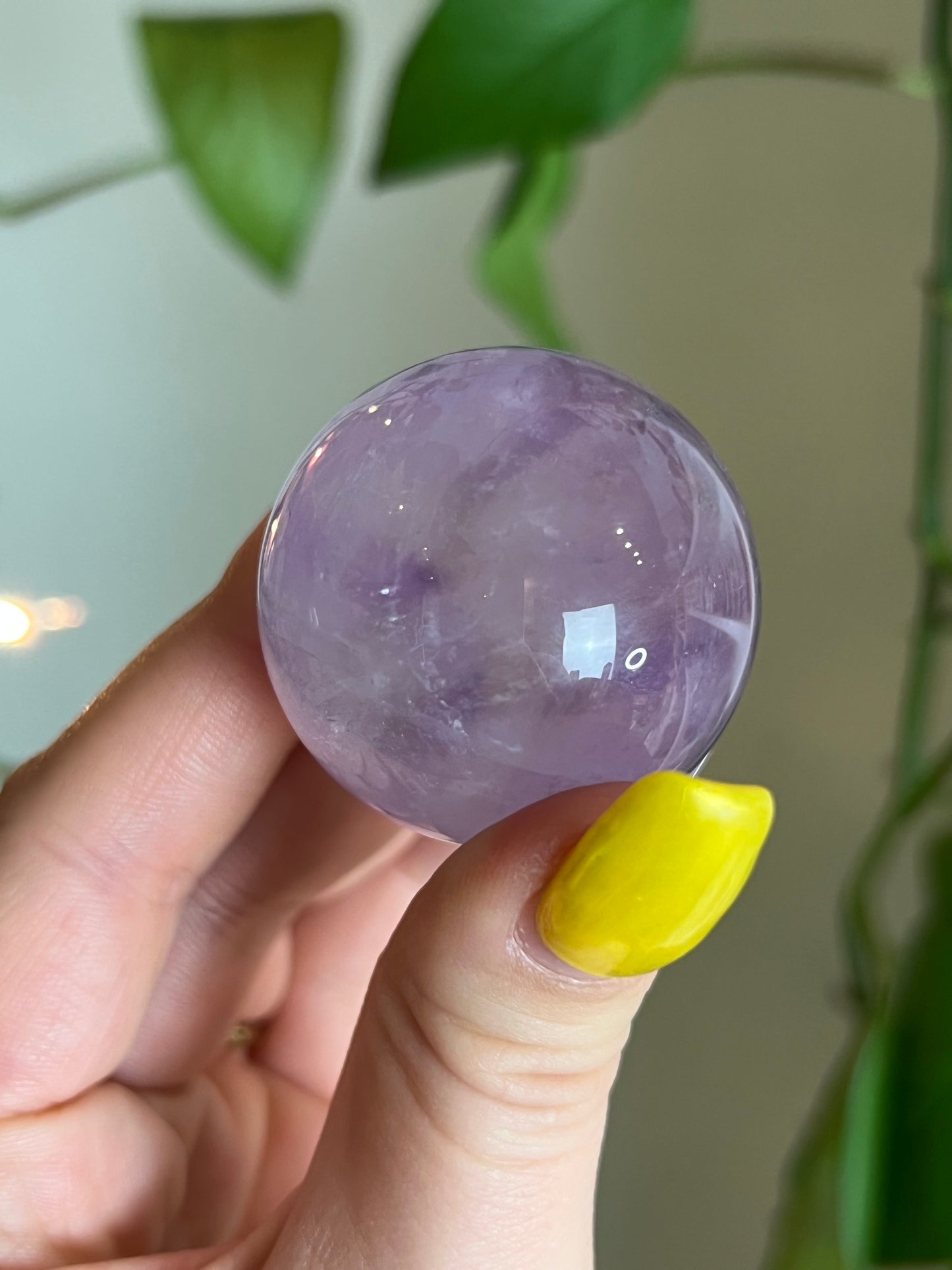 Lavender Amethyst Small Sphere