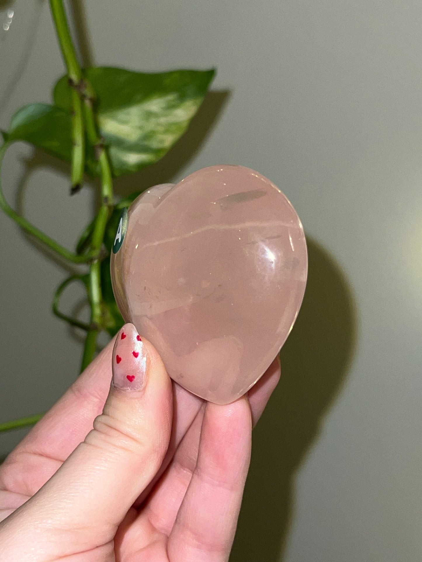Star Rose Quartz Heart - A