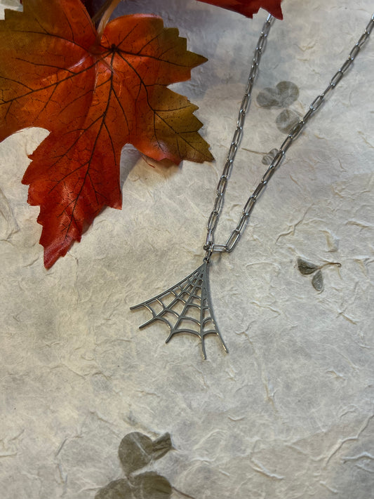 Spider Web Necklace