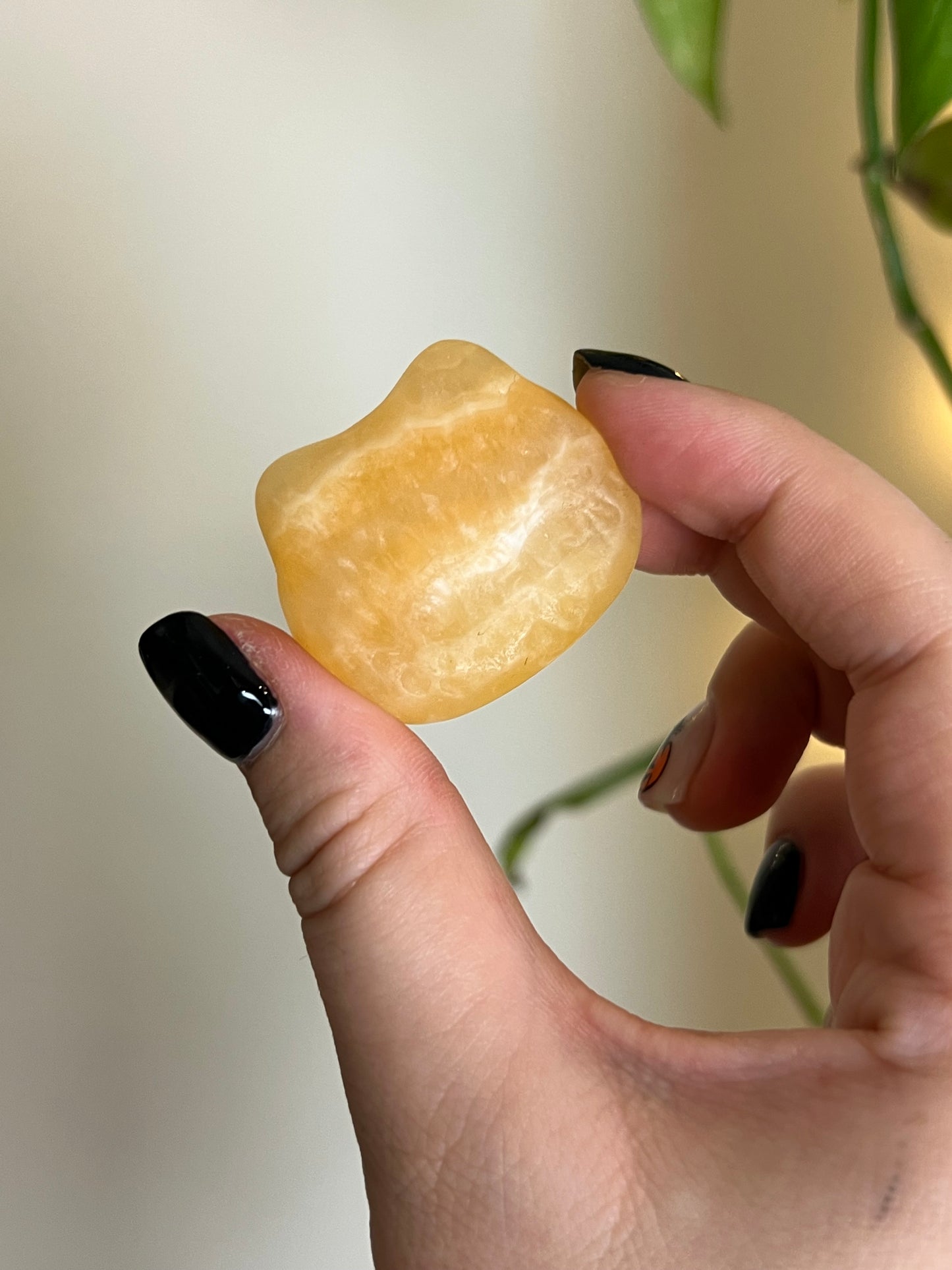 Orange Calcite Cat Head Dish