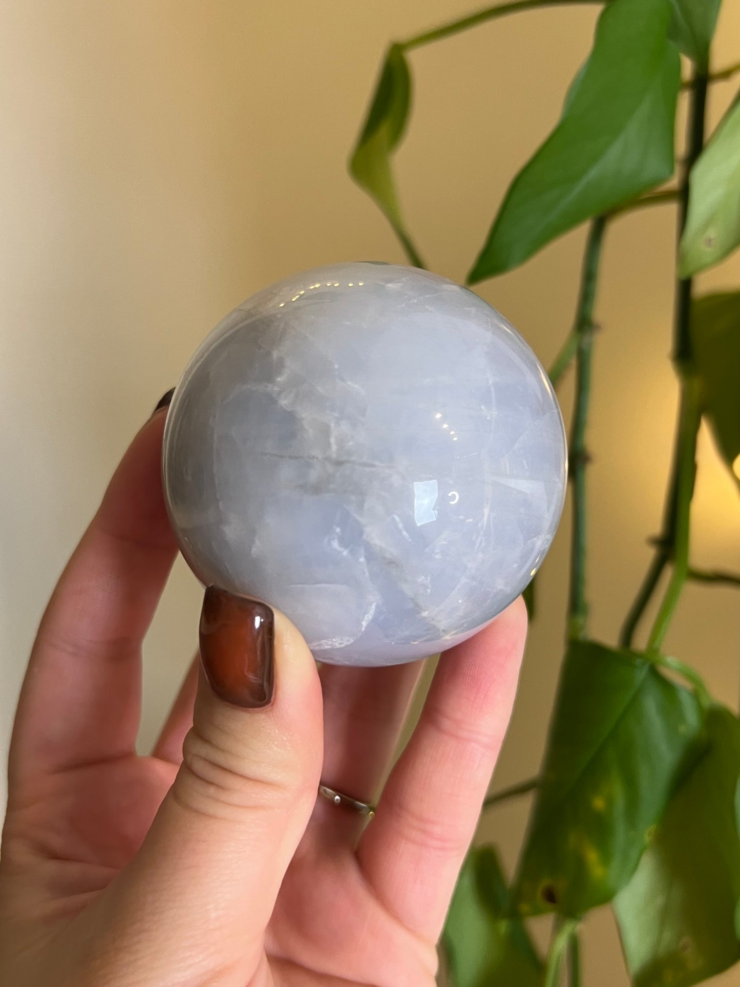 Blue Rose Quartz Large Sphere