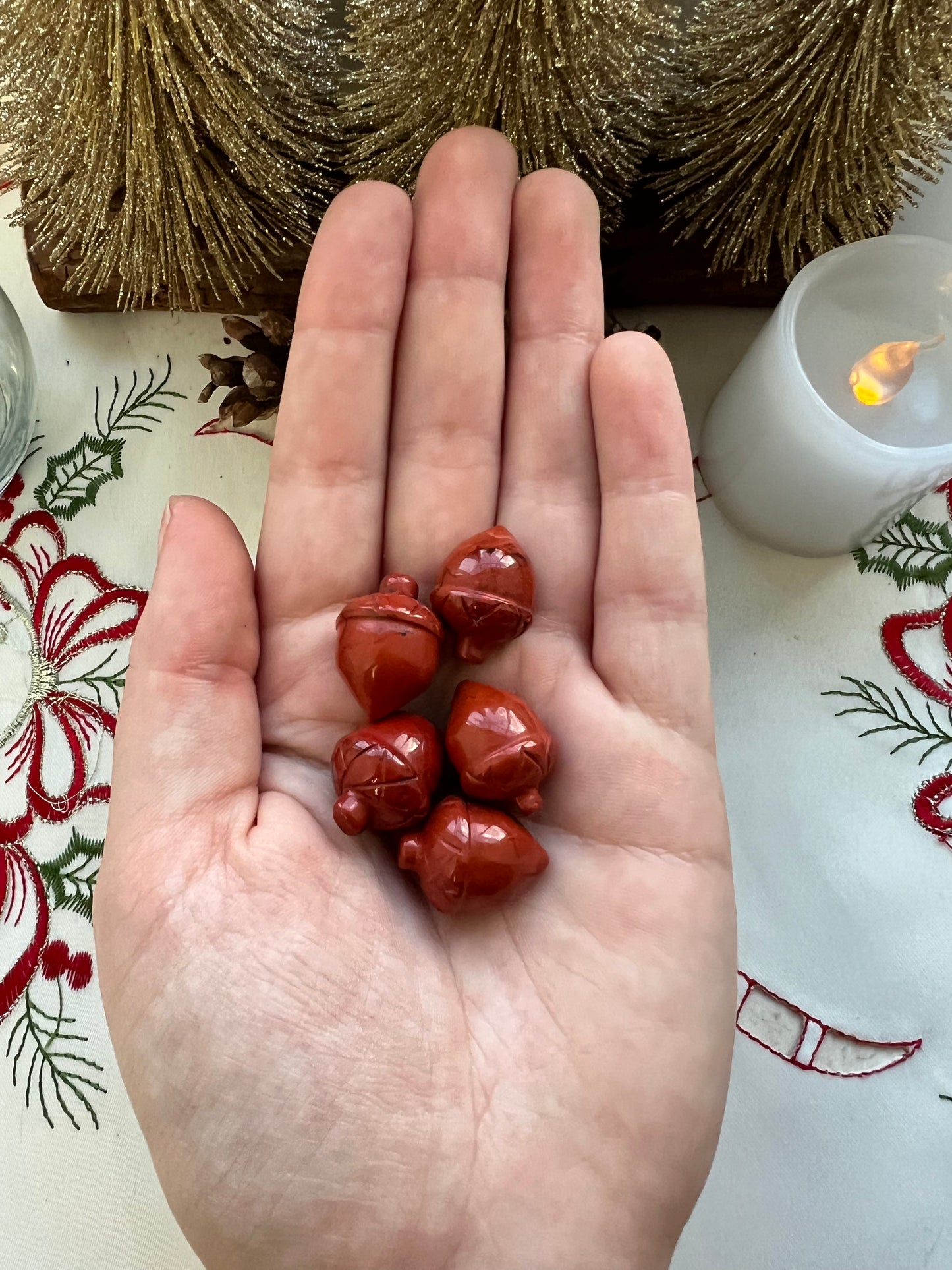 Red Jasper Mini Acorn