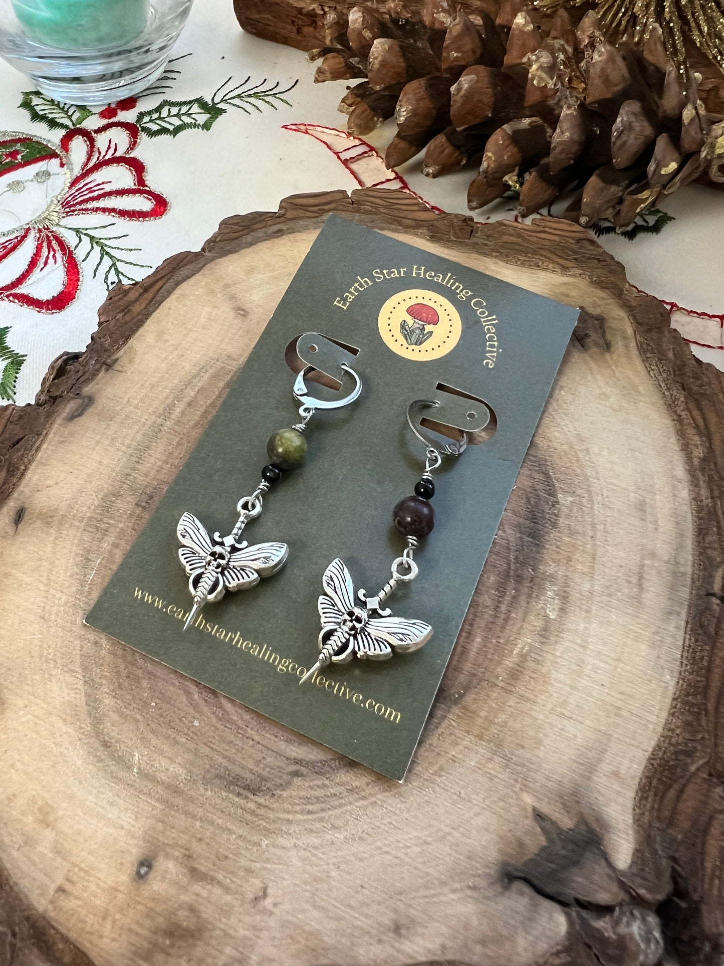 Death Moth Earrings