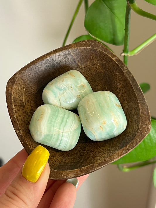 Caribbean Calcite Tumbled